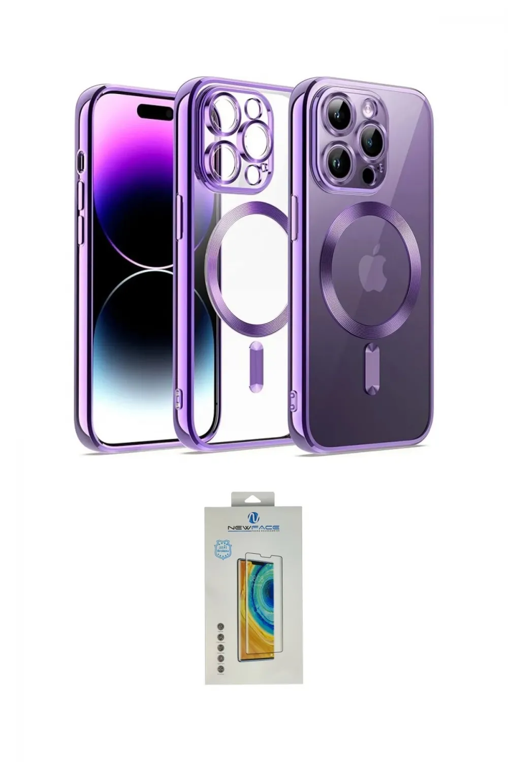 ieg™ iPhone 14 Pro Kılıf Nova Işık Özel Seri - Siyah Polymer Nano Ekran Koruyucu