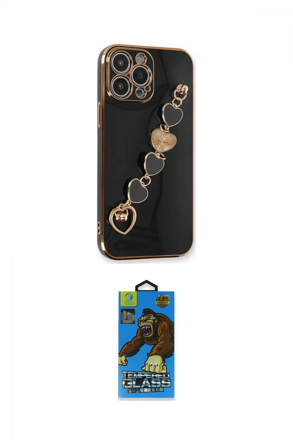 ieg™ iPhone 14 Pro Kılıf Nova Işık Prime - Siyah 18D Cam Ekran Koruyucu