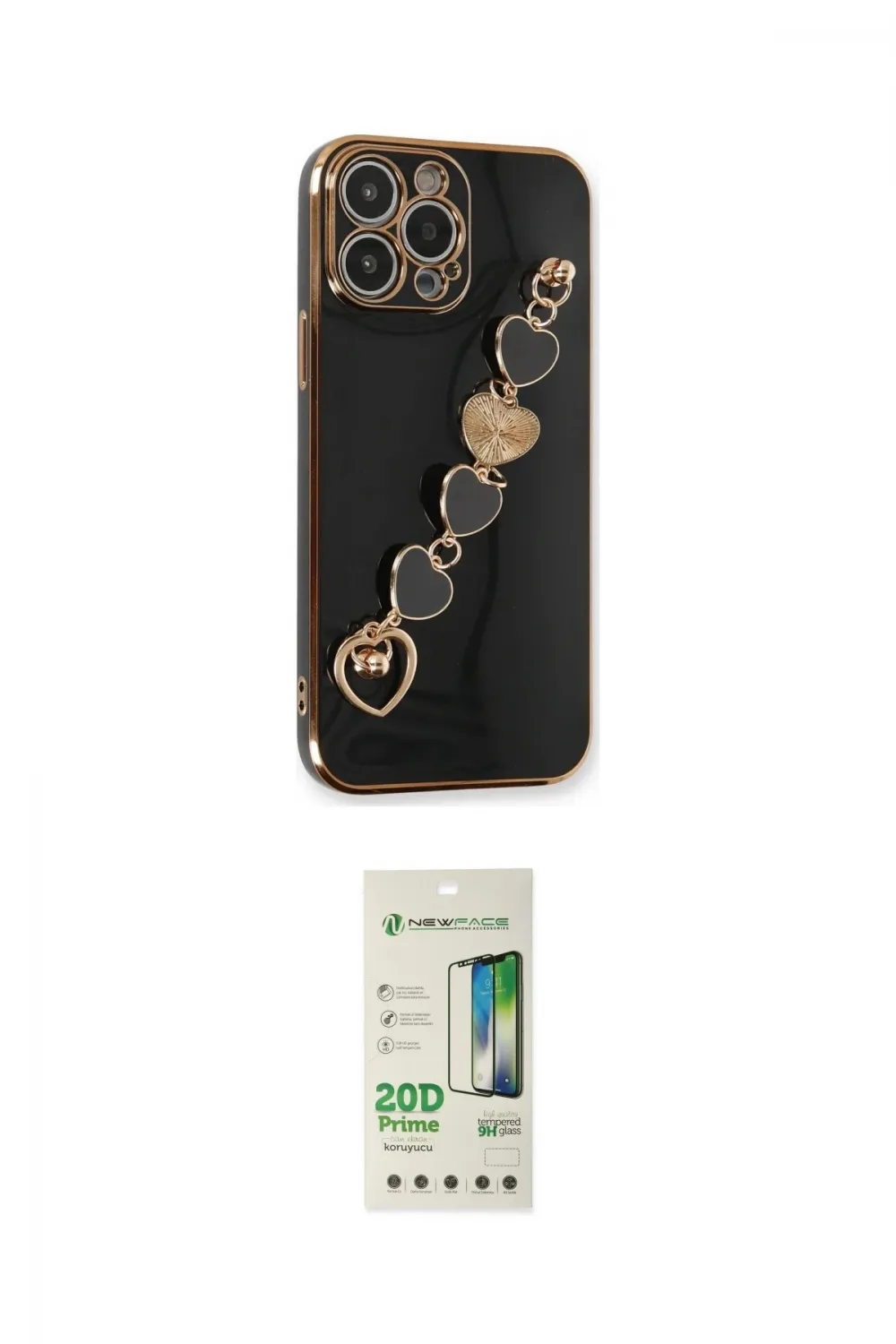 ieg™ iPhone 14 Pro Kılıf Nova Işık Prime - Siyah 20D Premium Cam Ekran Koruyucu