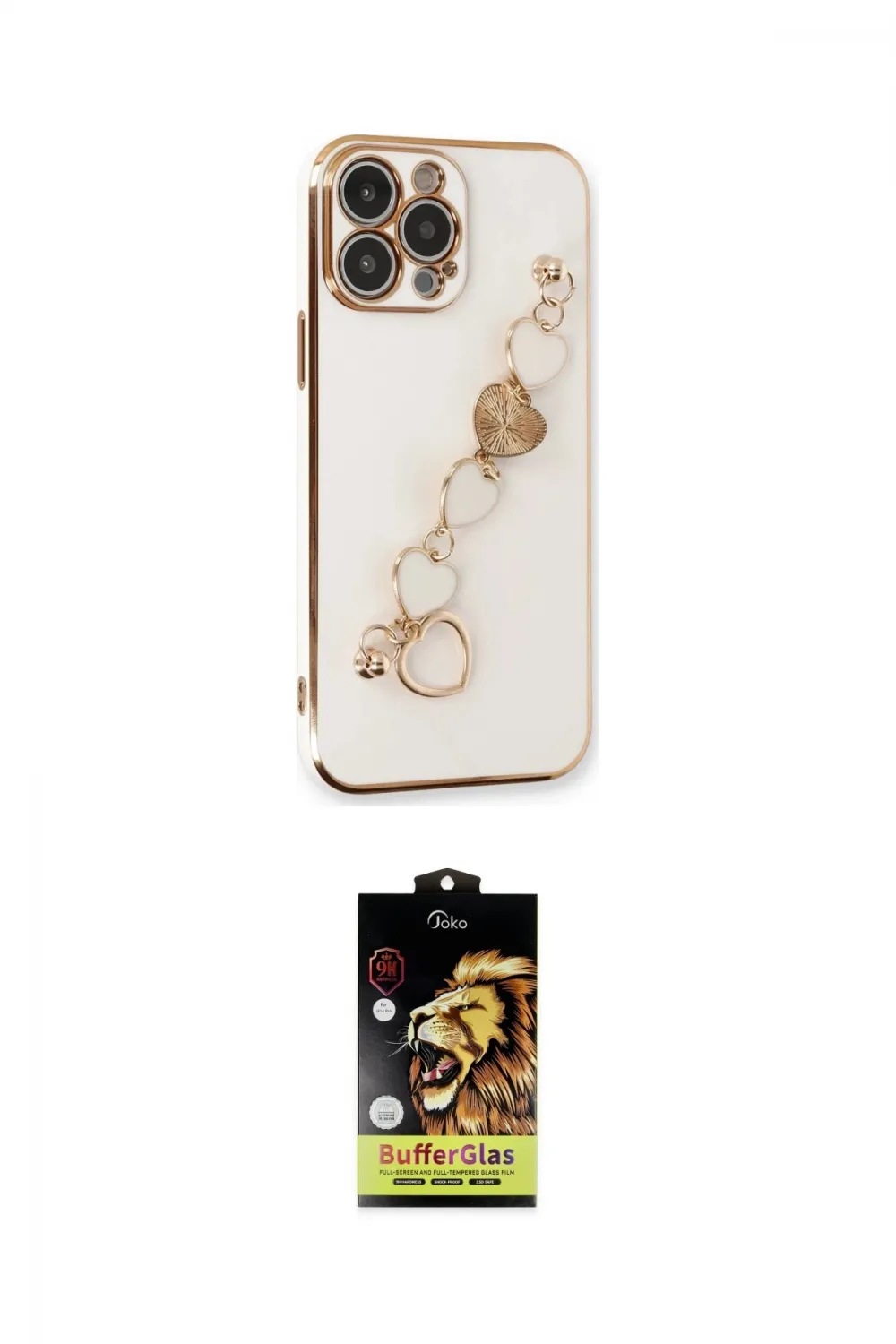ieg™ iPhone 14 Pro Kılıf Nova Işık Prime - Siyah Buffer Cam Ekran Koruyucu
