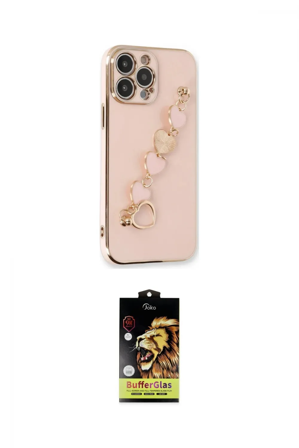 ieg™ iPhone 14 Pro Kılıf Nova Işık Prime - Siyah Buffer Cam Ekran Koruyucu
