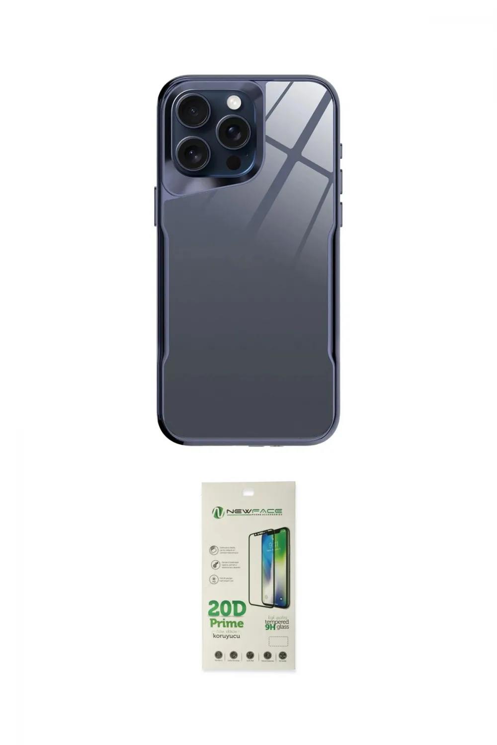 ieg™ iPhone 14 Pro Kılıf Odak Doku - Siyah 20D Premium Cam Ekran Koruyucu