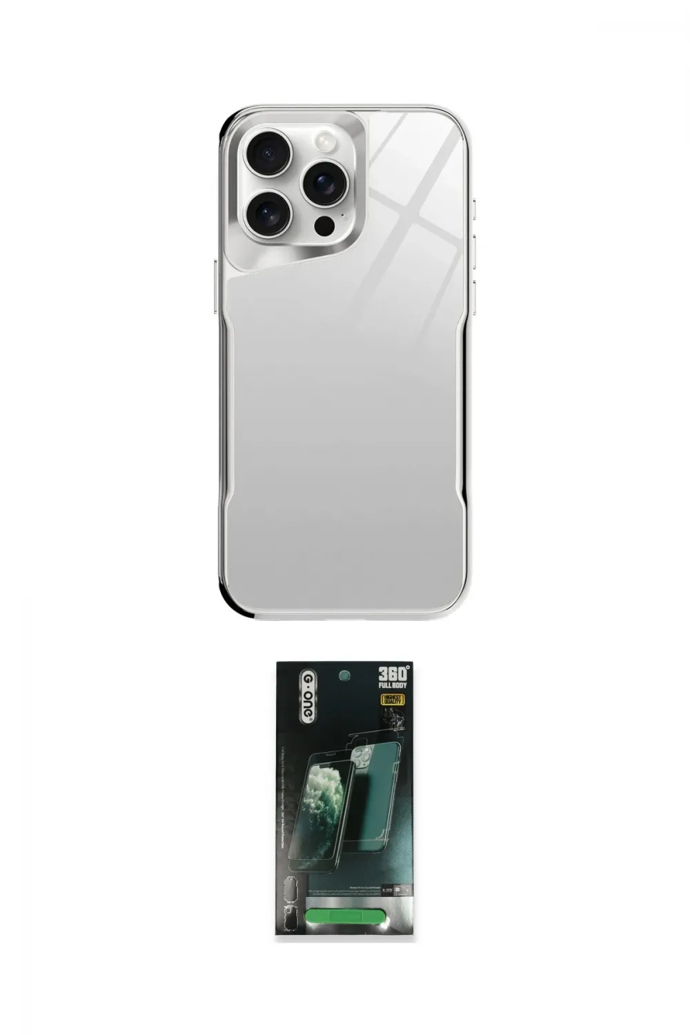 ieg™ iPhone 14 Pro Kılıf Odak Doku - Siyah 360 Mat Full Body Arka Koruyucu