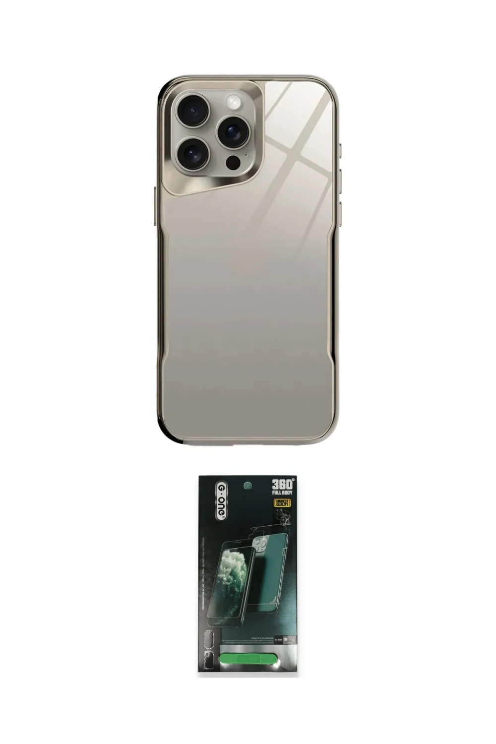ieg™ iPhone 14 Pro Kılıf Odak Doku - Siyah 360 Mat Full Body Arka Koruyucu