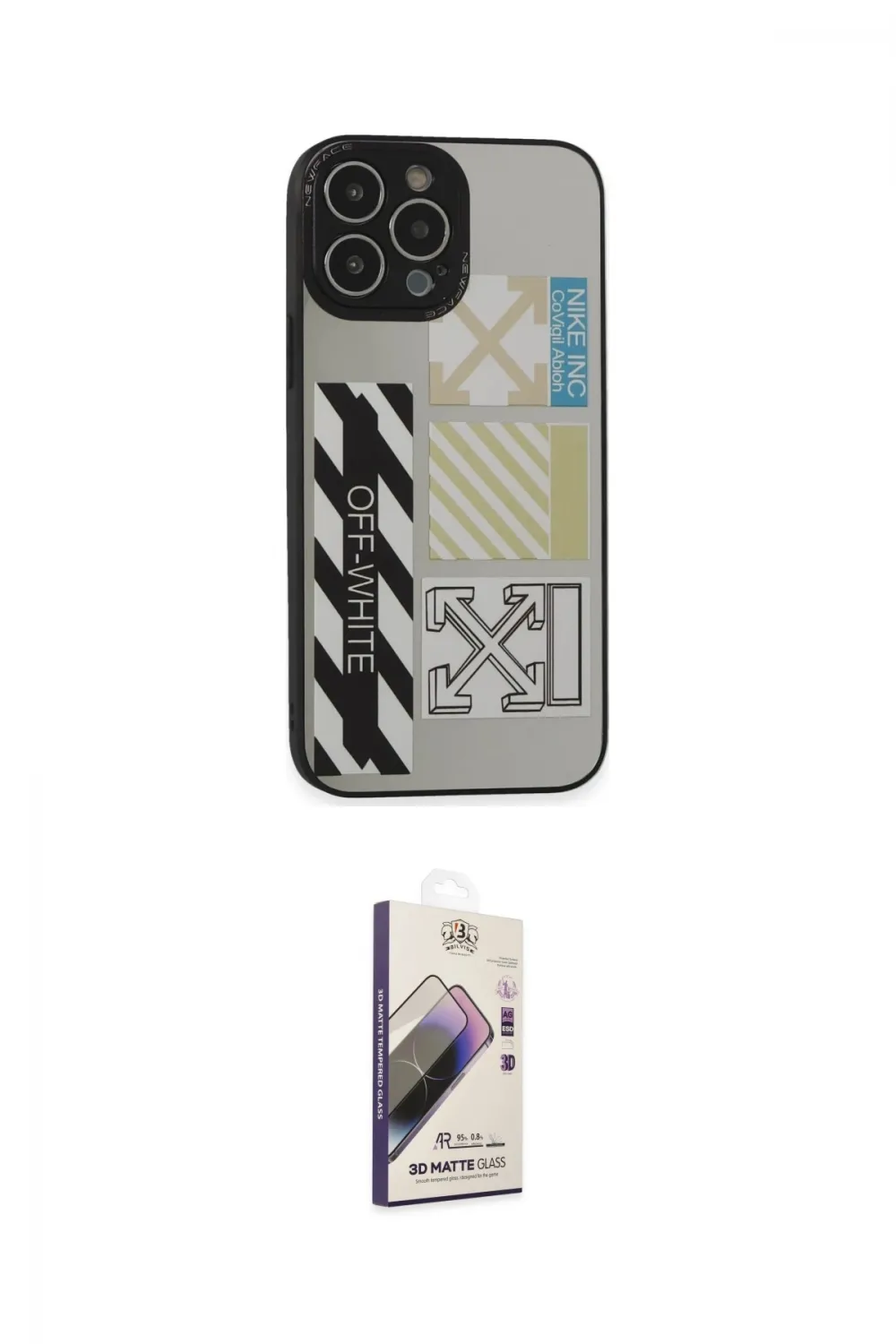 ieg™ iPhone 14 Pro Kılıf Odak Klasik Serisi - Siyah Bilvis 3D Mat Cam Ekran Koruyucu