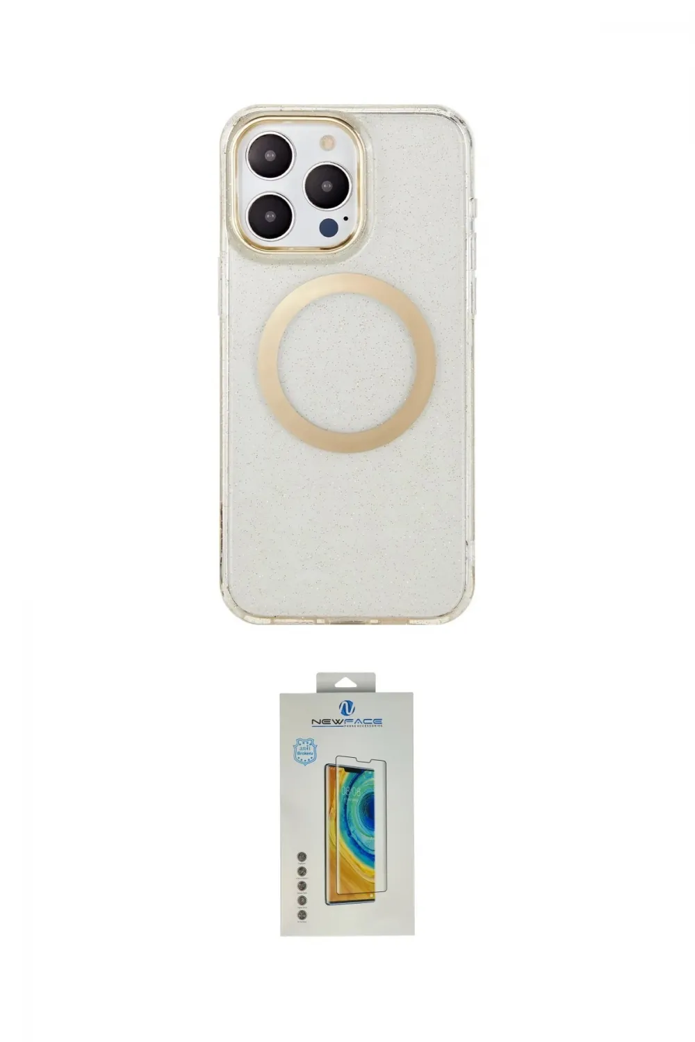 ieg™ iPhone 14 Pro Kılıf Pusula Form - Siyah Polymer Nano Ekran Koruyucu