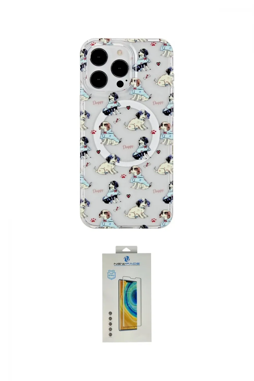 ieg™ iPhone 14 Pro Kılıf Pusula Form - Siyah Polymer Nano Ekran Koruyucu