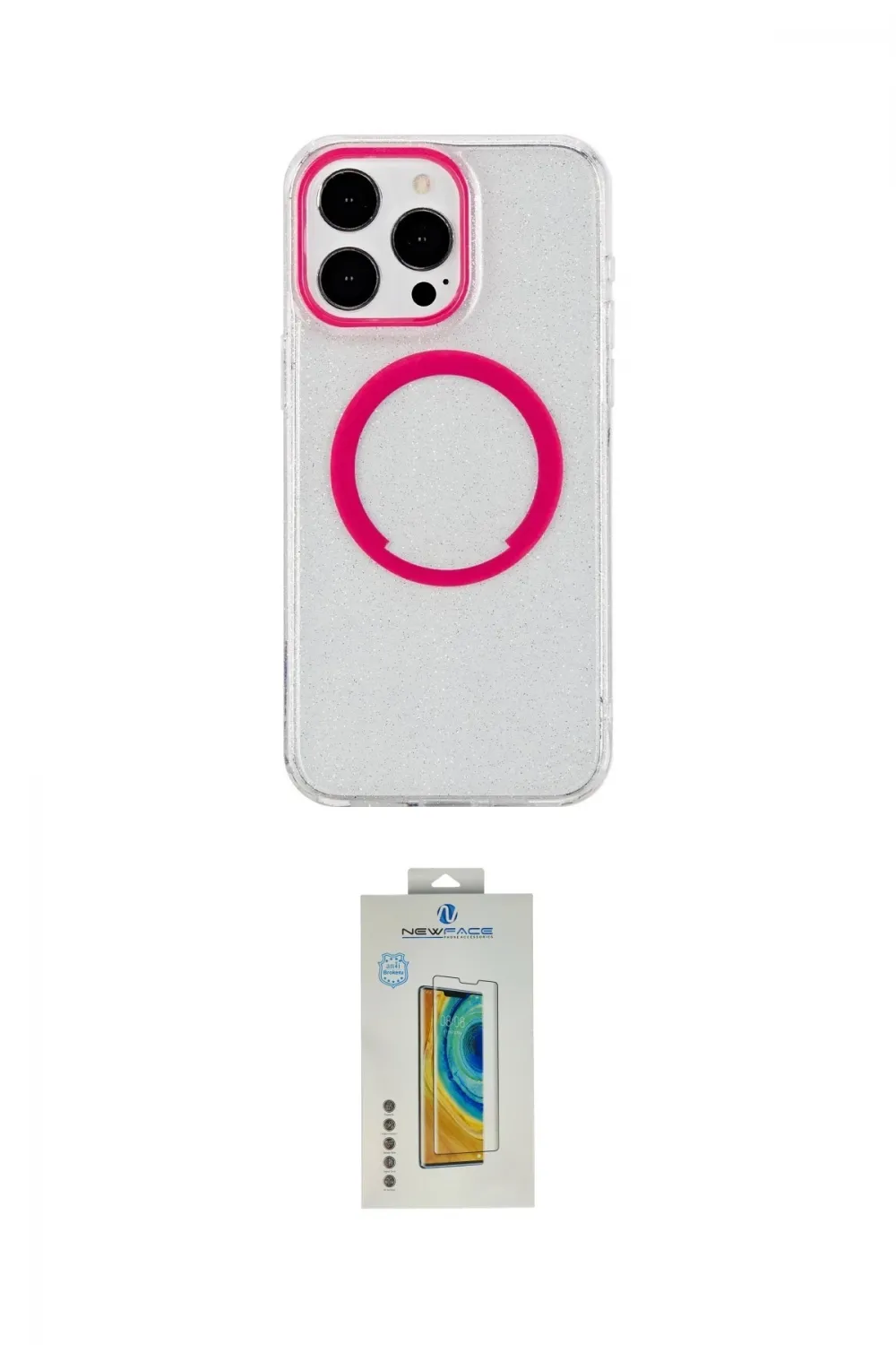 ieg™ iPhone 14 Pro Kılıf Pusula Form - Siyah Polymer Nano Ekran Koruyucu