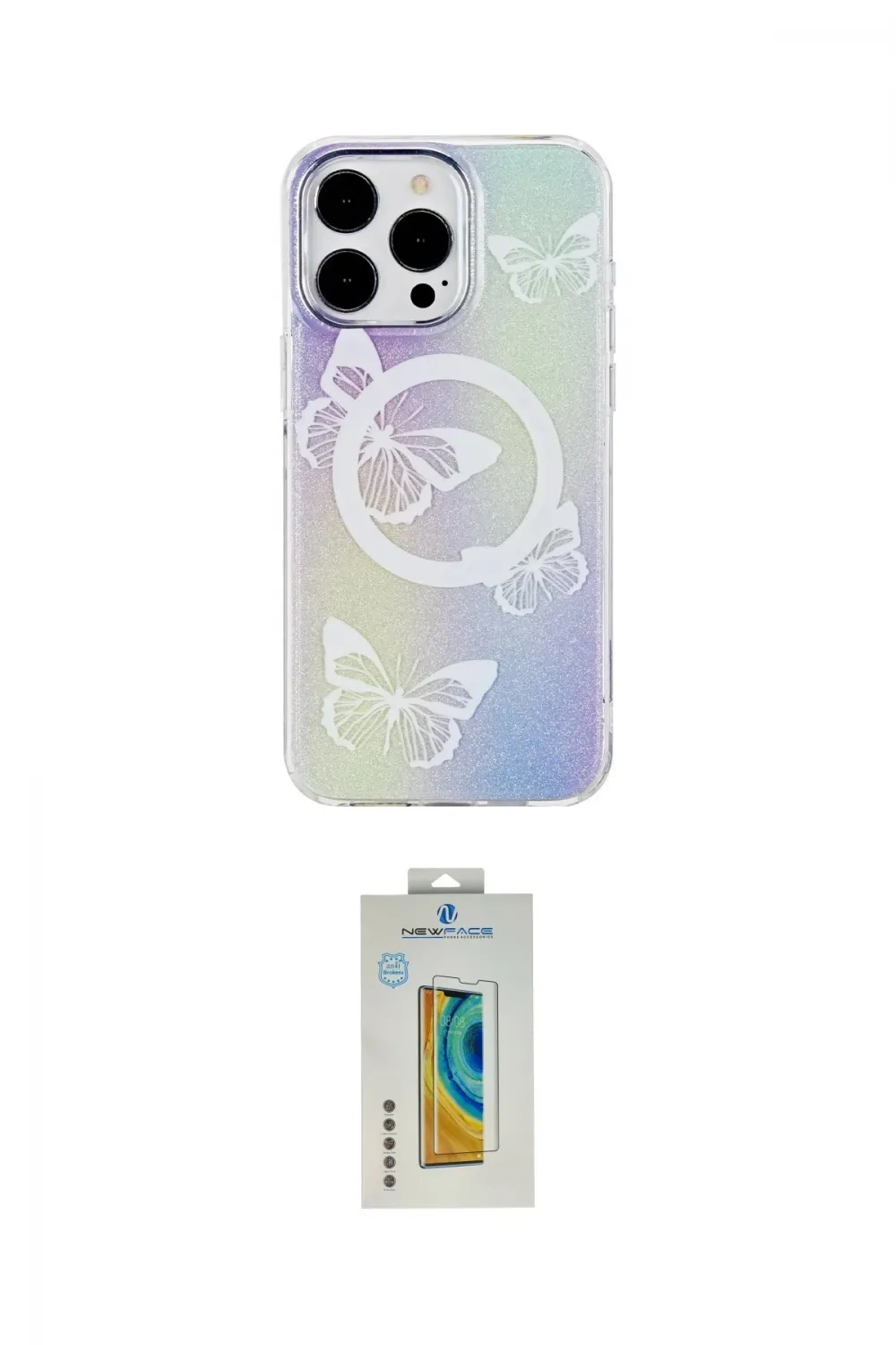 ieg™ iPhone 14 Pro Kılıf Pusula Form - Siyah Polymer Nano Ekran Koruyucu