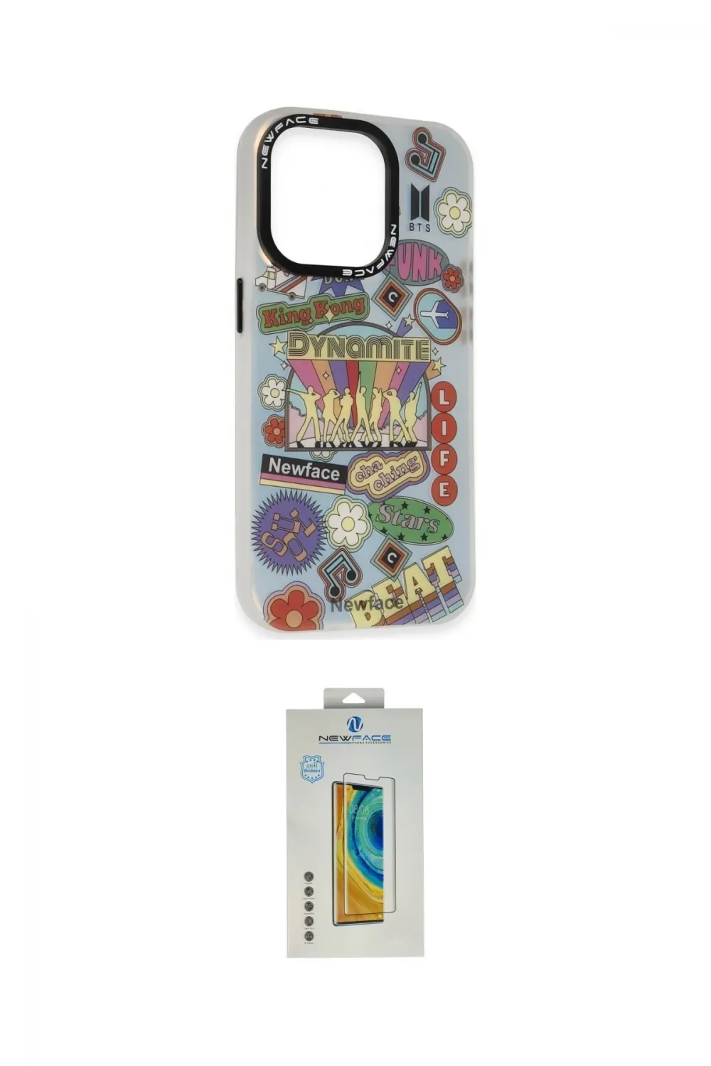 ieg™ iPhone 14 Pro Kılıf Siluet Çizgi Koleksiyonu - Siyah Polymer Nano Ekran Koruyucu