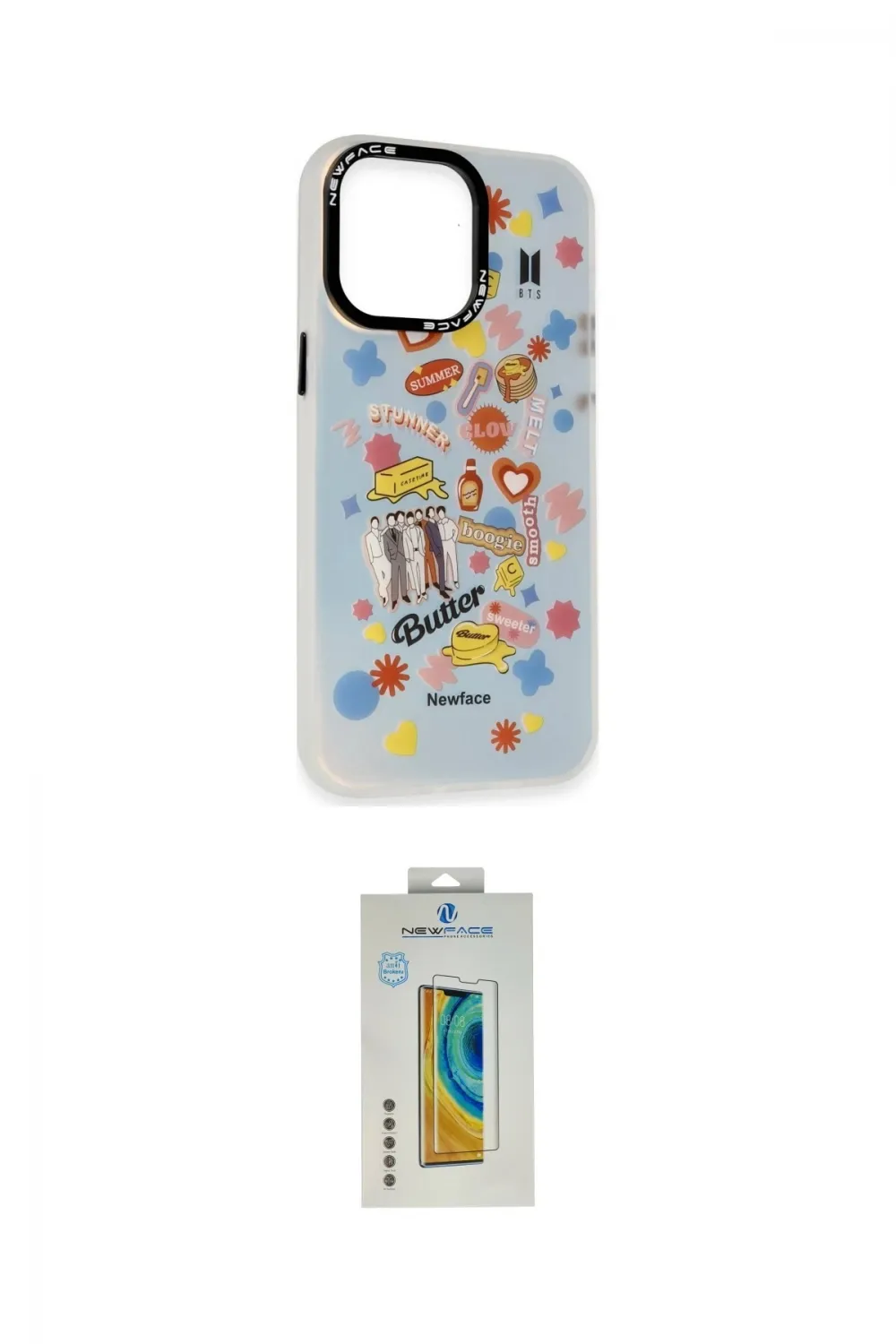 ieg™ iPhone 14 Pro Kılıf Siluet Çizgi Koleksiyonu - Siyah Polymer Nano Ekran Koruyucu