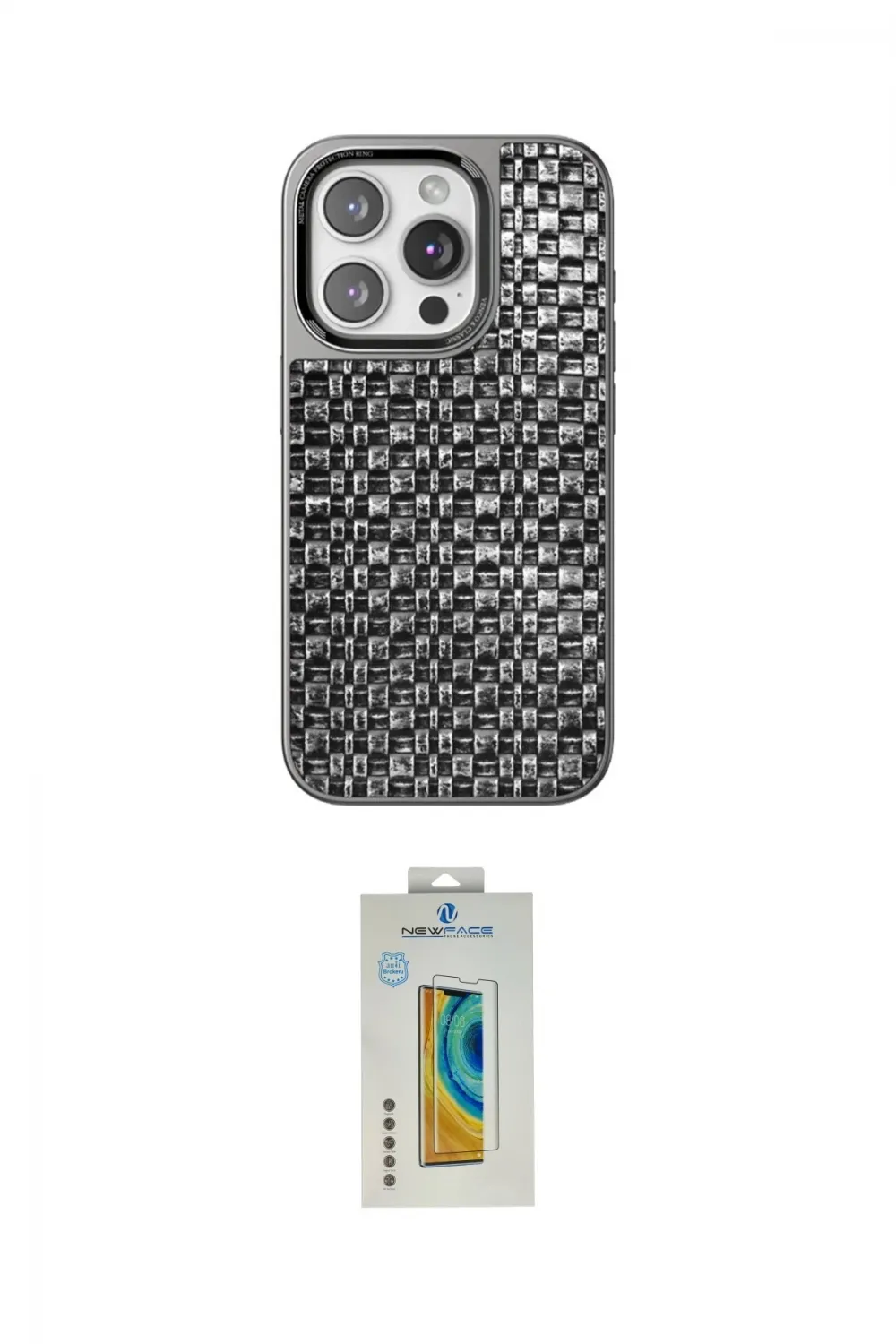 ieg™ iPhone 14 Pro Kılıf Siluet Form Serisi - Siyah Polymer Nano Ekran Koruyucu
