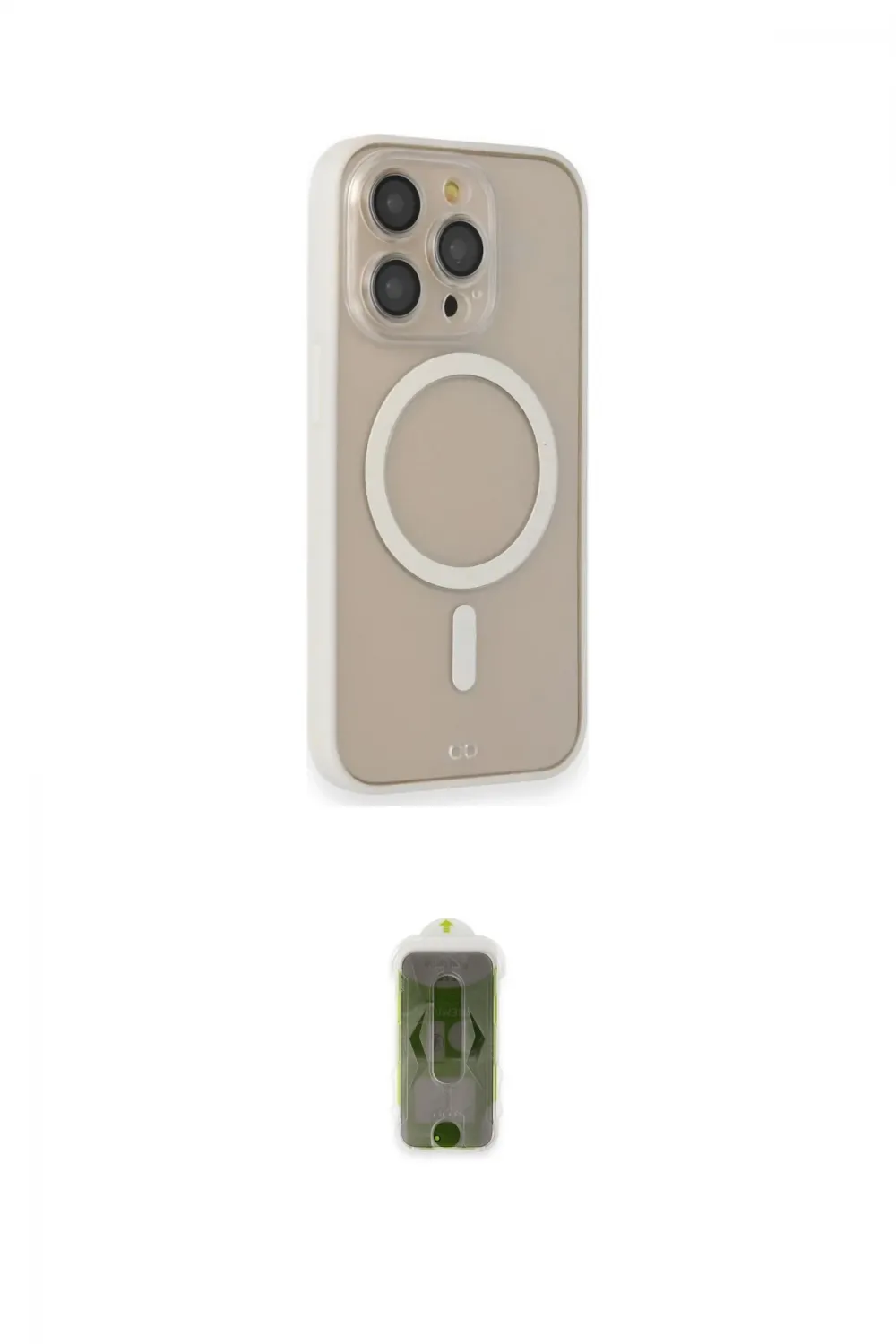 ieg™ iPhone 14 Pro Kılıf Siluet Işık Koleksiyonu - Siyah Joko Magic 5D Hayalet Cam