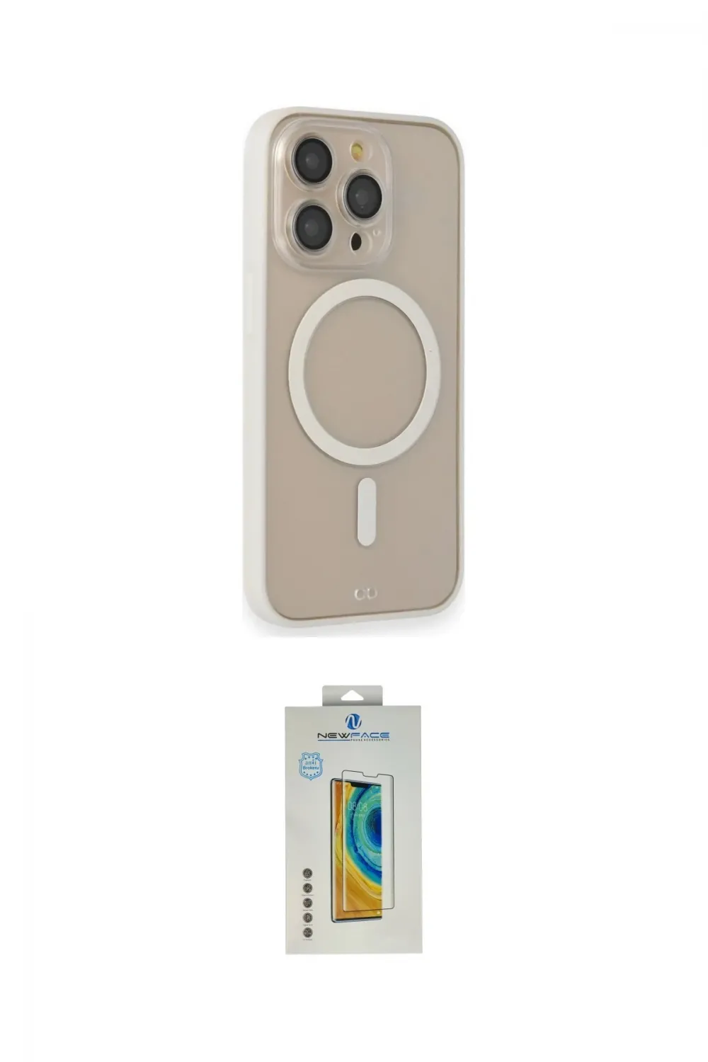 ieg™ iPhone 14 Pro Kılıf Siluet Işık Koleksiyonu - Siyah Polymer Nano Ekran Koruyucu