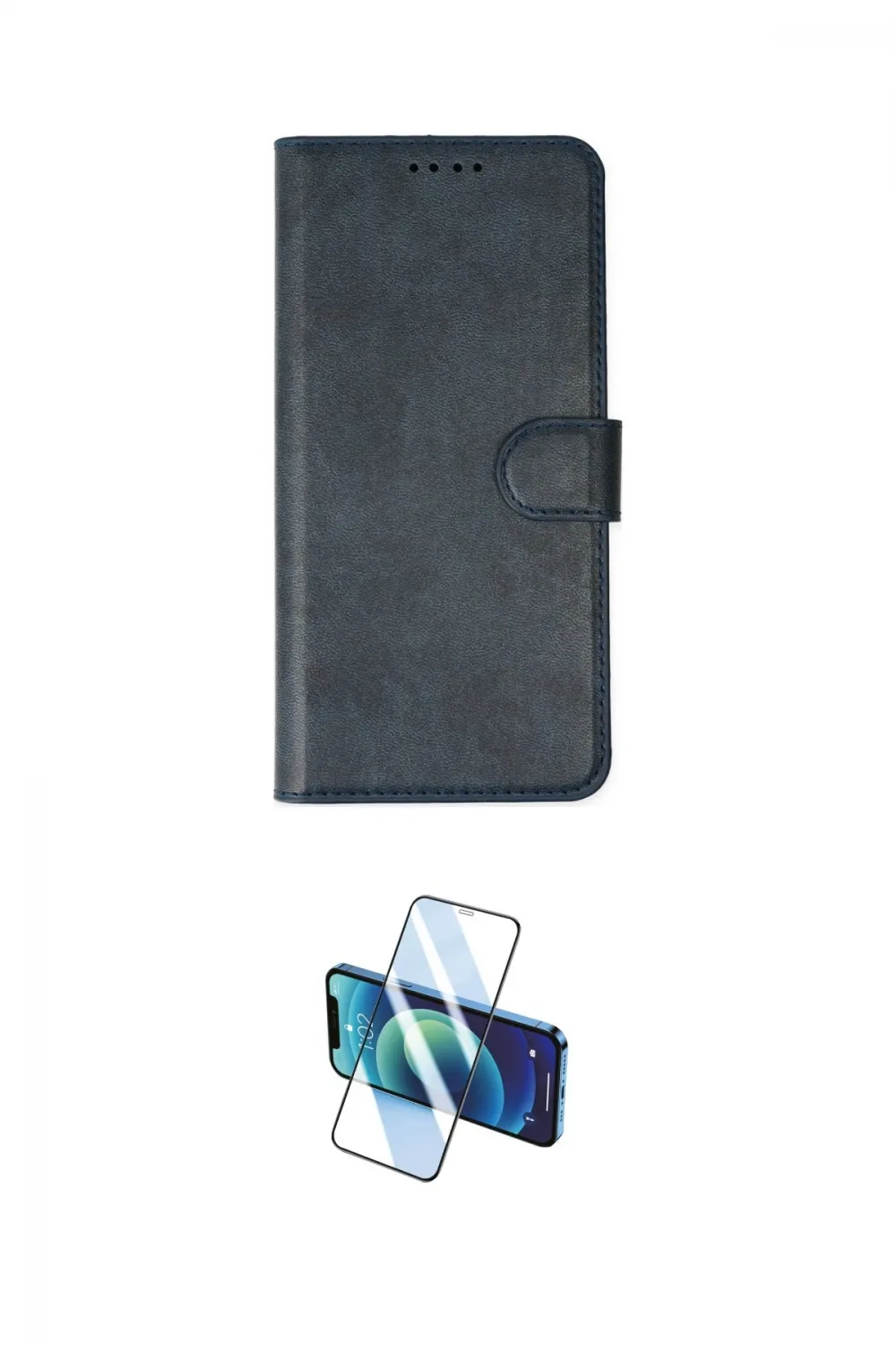 ieg™ iPhone 14 Pro Kılıf Siluet Işık Serisi - Siyah 3D Antistatik Cam Ekran Koruyucu