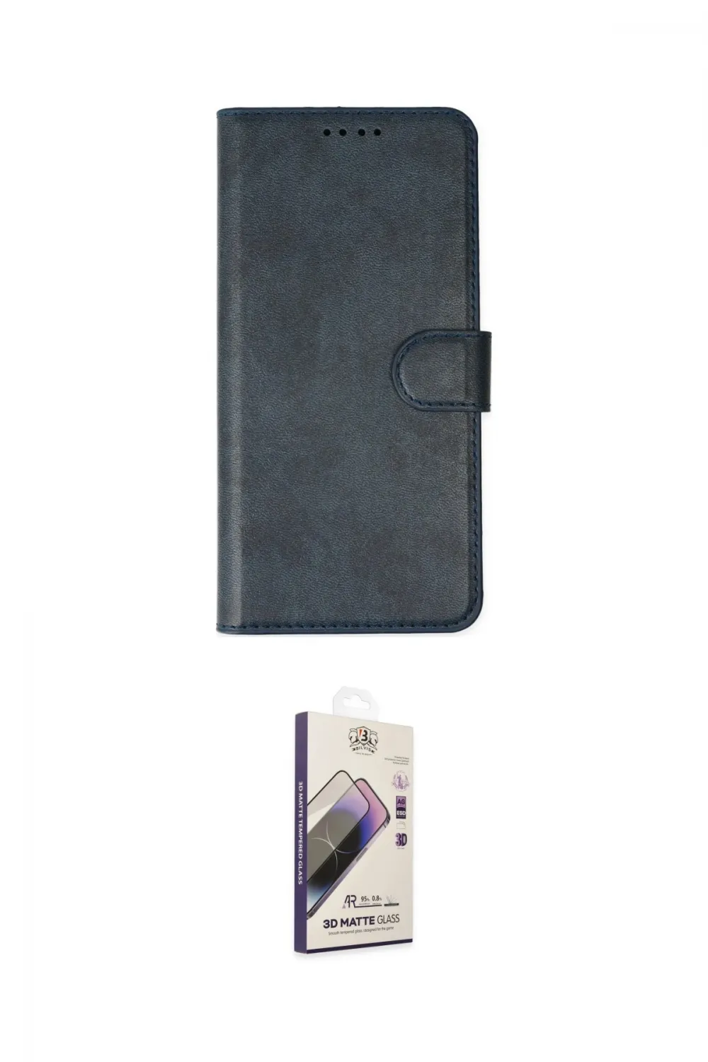 ieg™ iPhone 14 Pro Kılıf Siluet Işık Serisi - Siyah Bilvis 3D Mat Cam Ekran Koruyucu