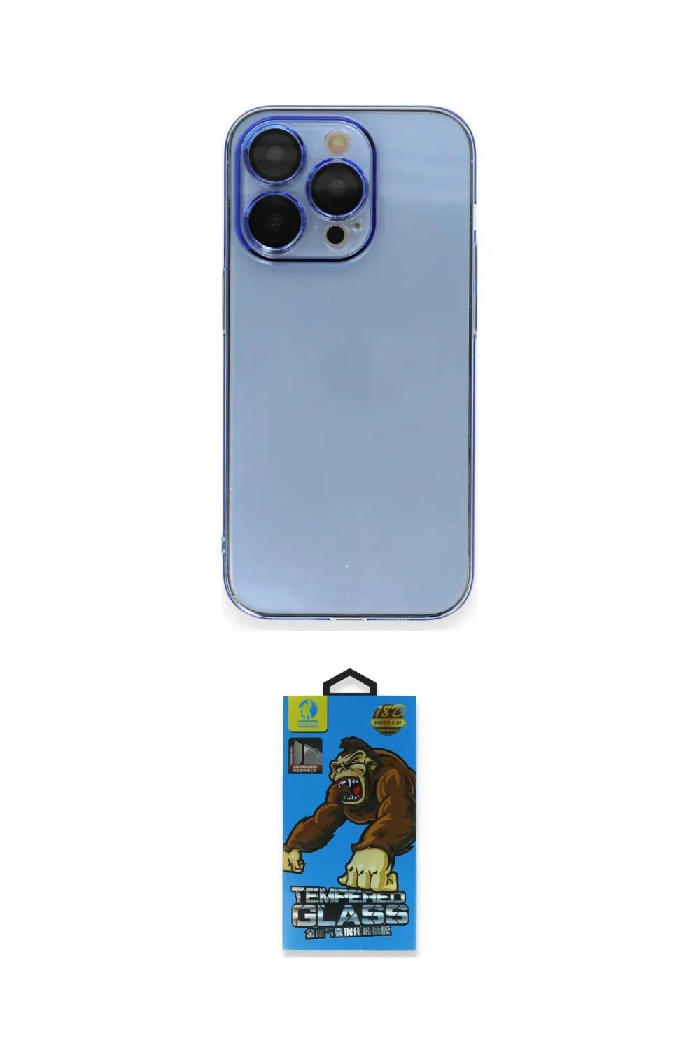 ieg™ iPhone 14 Pro Kılıf Siluet Minimal Özel Seri - Siyah 18D Cam Ekran Koruyucu