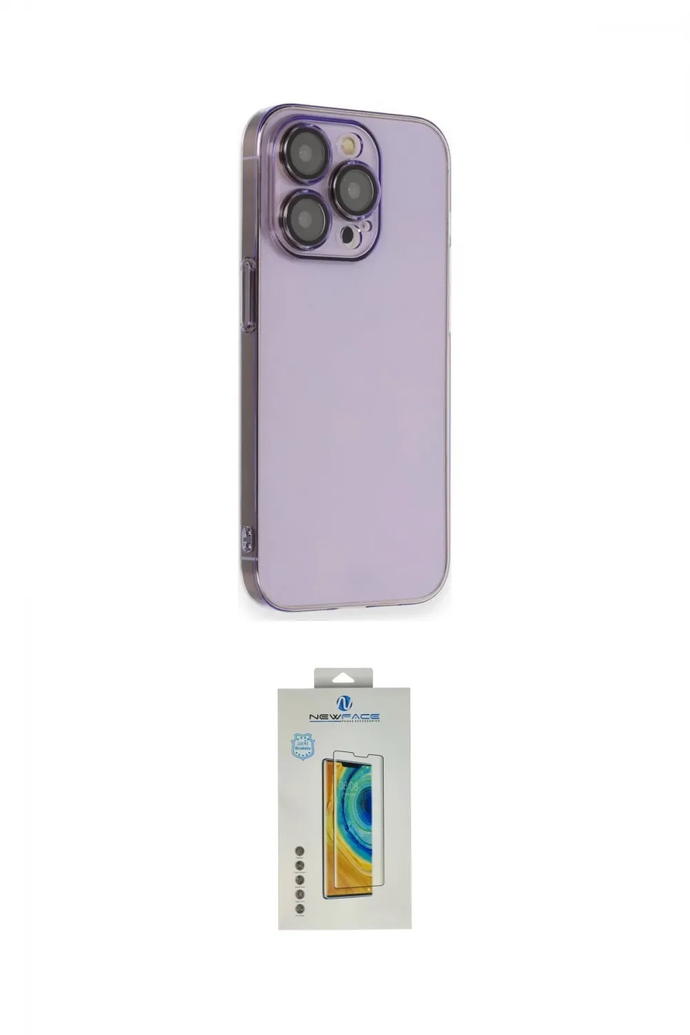 ieg™ iPhone 14 Pro Kılıf Siluet Minimal Özel Seri - Siyah Polymer Nano Ekran Koruyucu