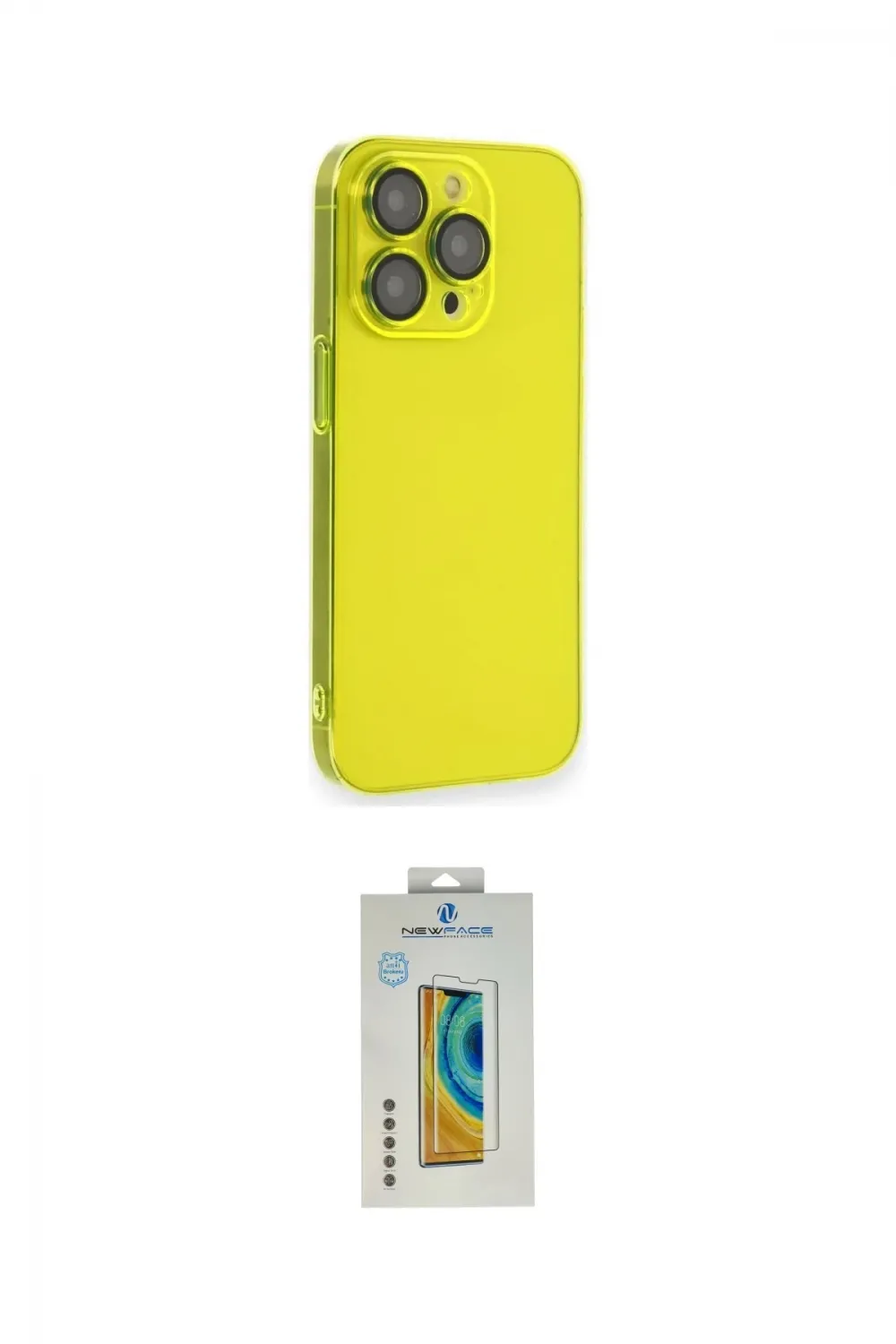 ieg™ iPhone 14 Pro Kılıf Siluet Minimal Özel Seri - Siyah Polymer Nano Ekran Koruyucu