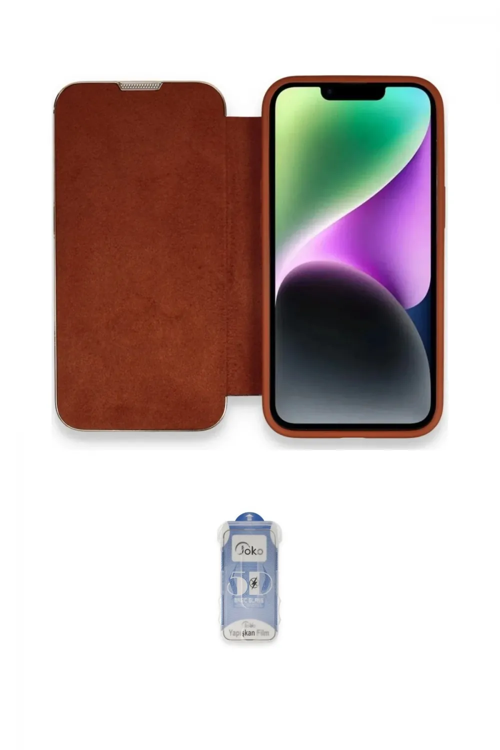 ieg™ iPhone 14 Pro Kılıf Siluet Minimal Serisi - Siyah Joko Magic 5D Cam