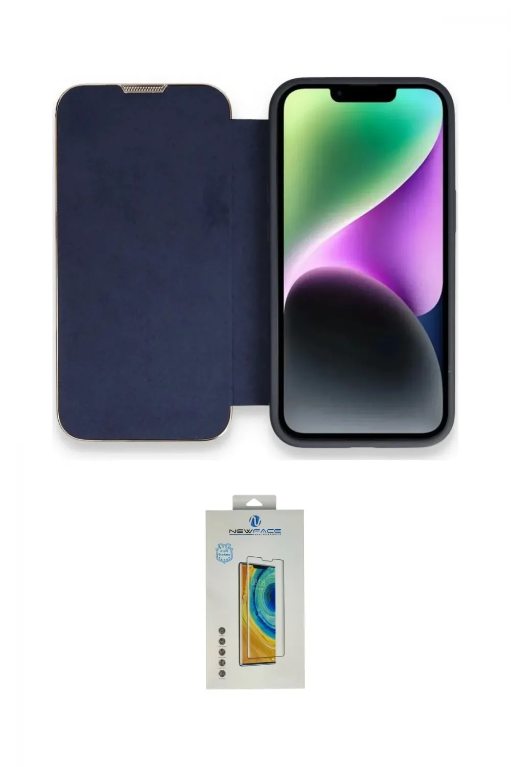 ieg™ iPhone 14 Pro Kılıf Siluet Minimal Serisi - Siyah Polymer Nano Ekran Koruyucu