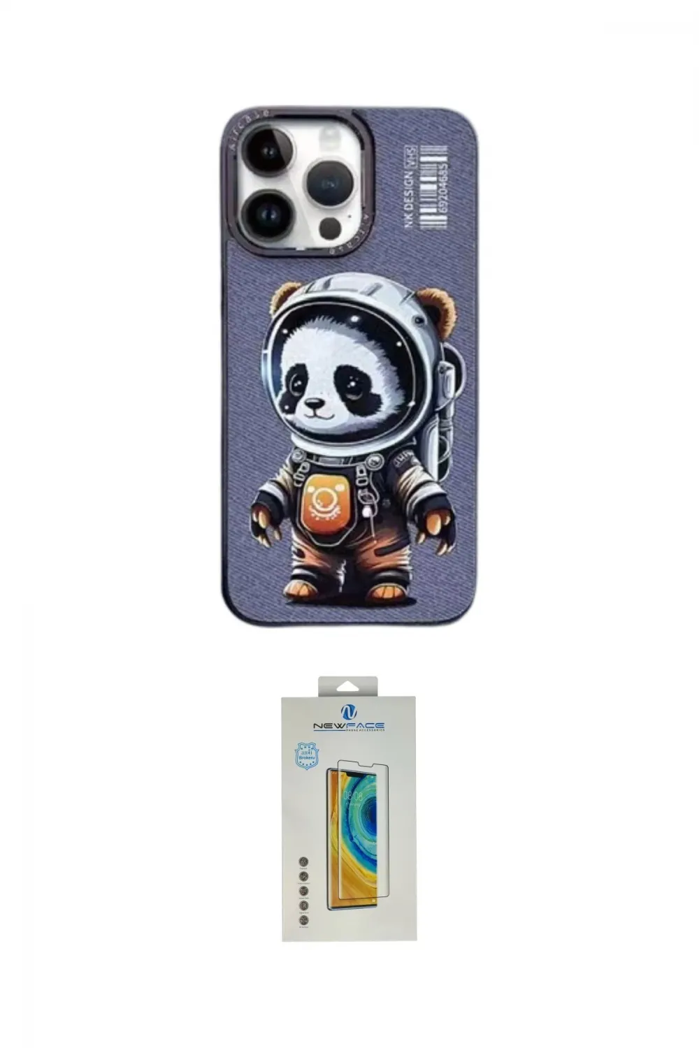 ieg™ iPhone 14 Pro Kılıf Siluet Modern Özel Seri - Siyah Polymer Nano Ekran Koruyucu