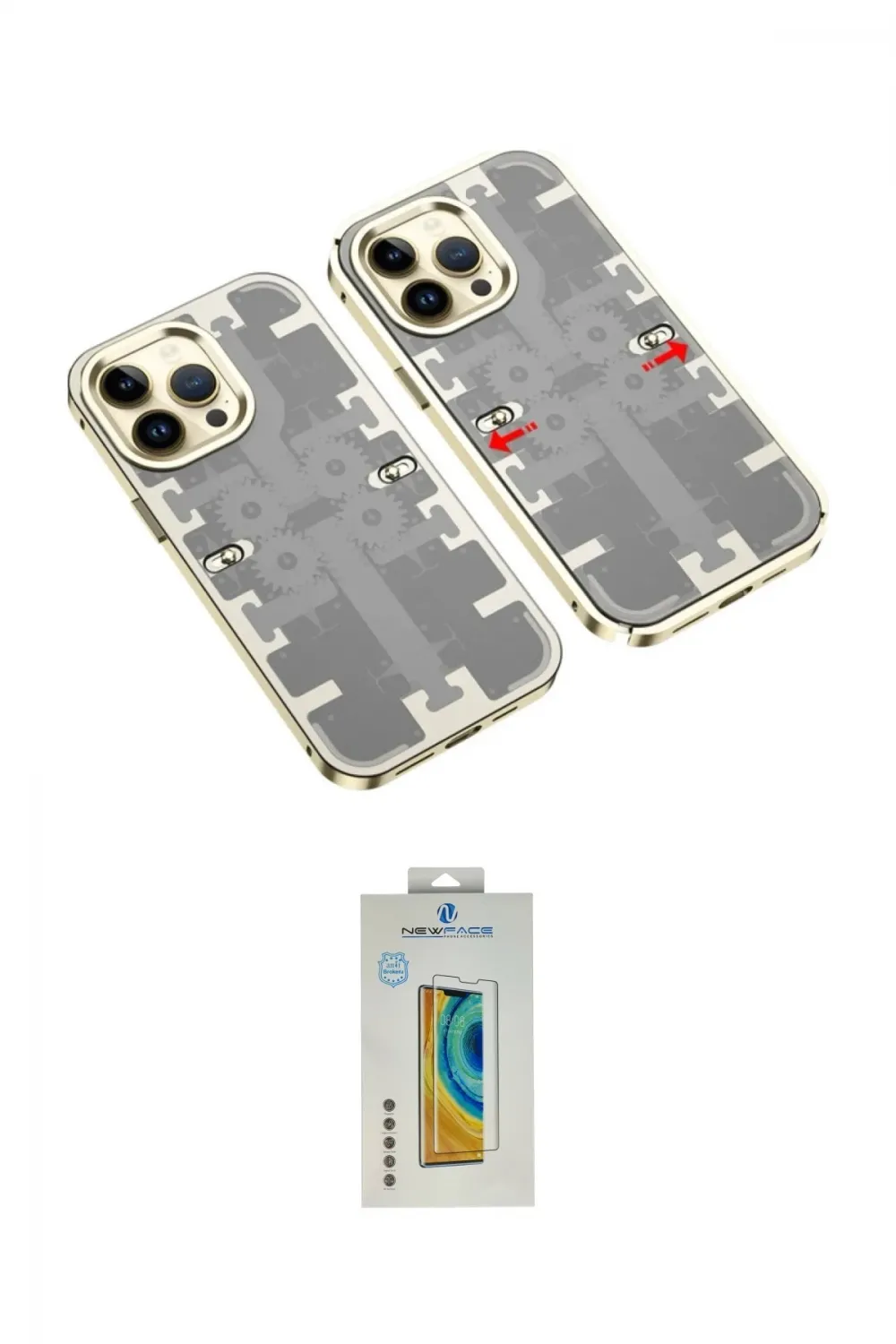 ieg™ iPhone 14 Pro Kılıf Ufuk Doku Prime - Siyah Polymer Nano Ekran Koruyucu