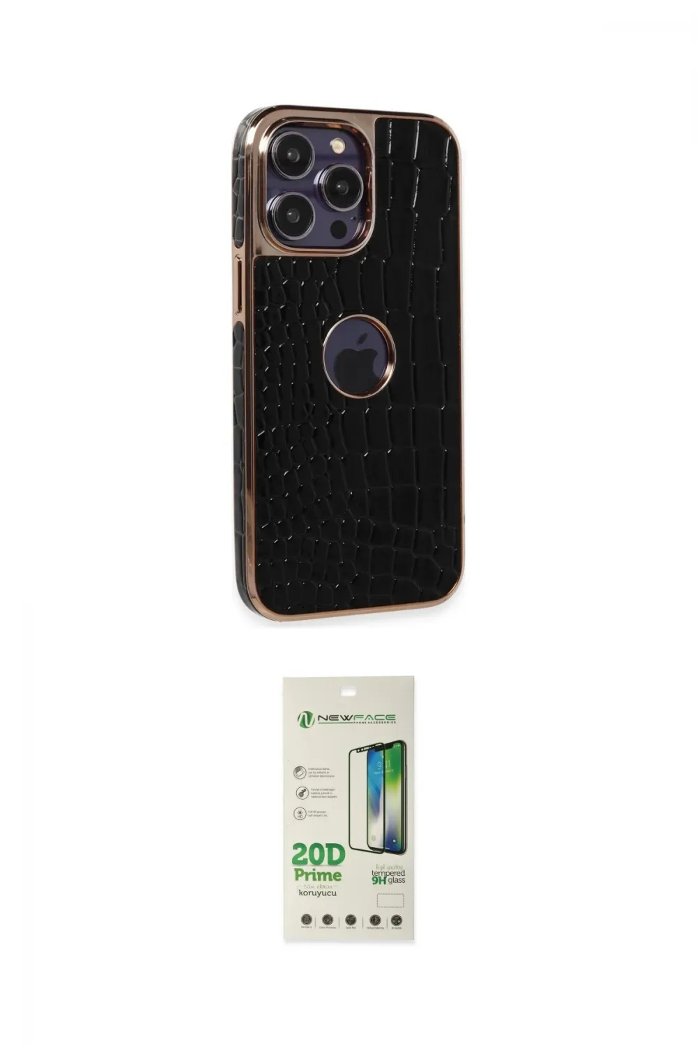 ieg™ iPhone 14 Pro Kılıf Ufuk Form Prime - Siyah 20D Premium Cam Ekran Koruyucu