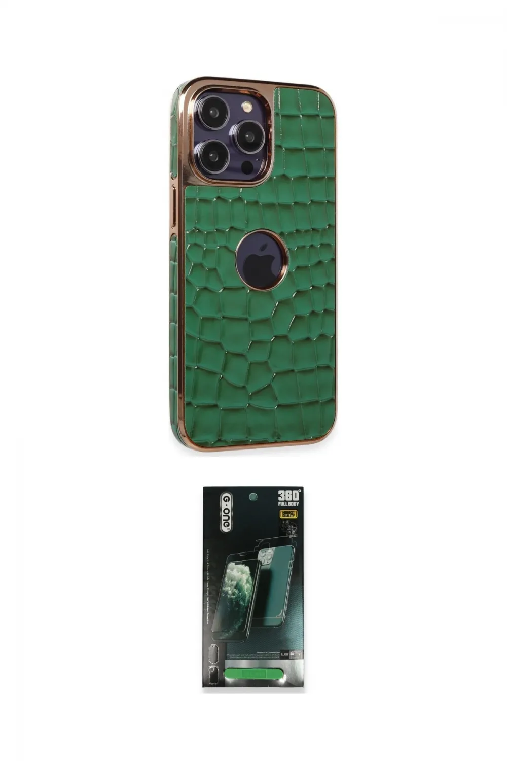 ieg™ iPhone 14 Pro Kılıf Ufuk Form Prime - Siyah 360 Mat Full Body Arka Koruyucu