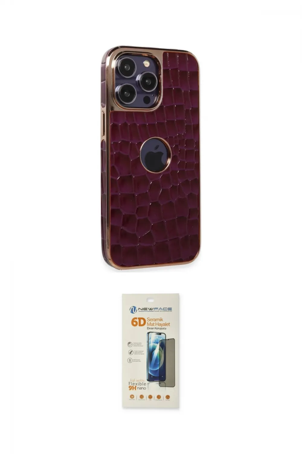 ieg™ iPhone 14 Pro Kılıf Ufuk Form Prime - Siyah 6D Mat Seramik Hayalet Nano Ekran Koruyucu