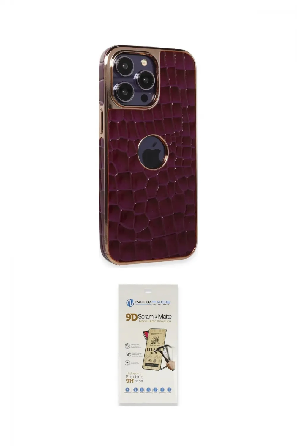 ieg™ iPhone 14 Pro Kılıf Ufuk Form Prime - Siyah Mat Seramik Nano Ekran Koruyucu