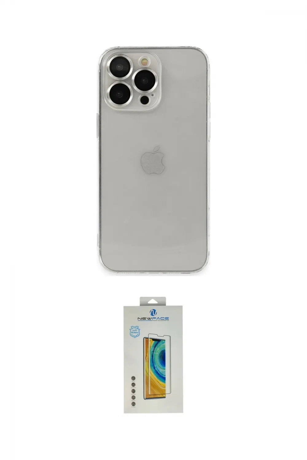 ieg™ iPhone 14 Pro Kılıf Ufuk Minimal Özel Seri - Siyah Polymer Nano Ekran Koruyucu