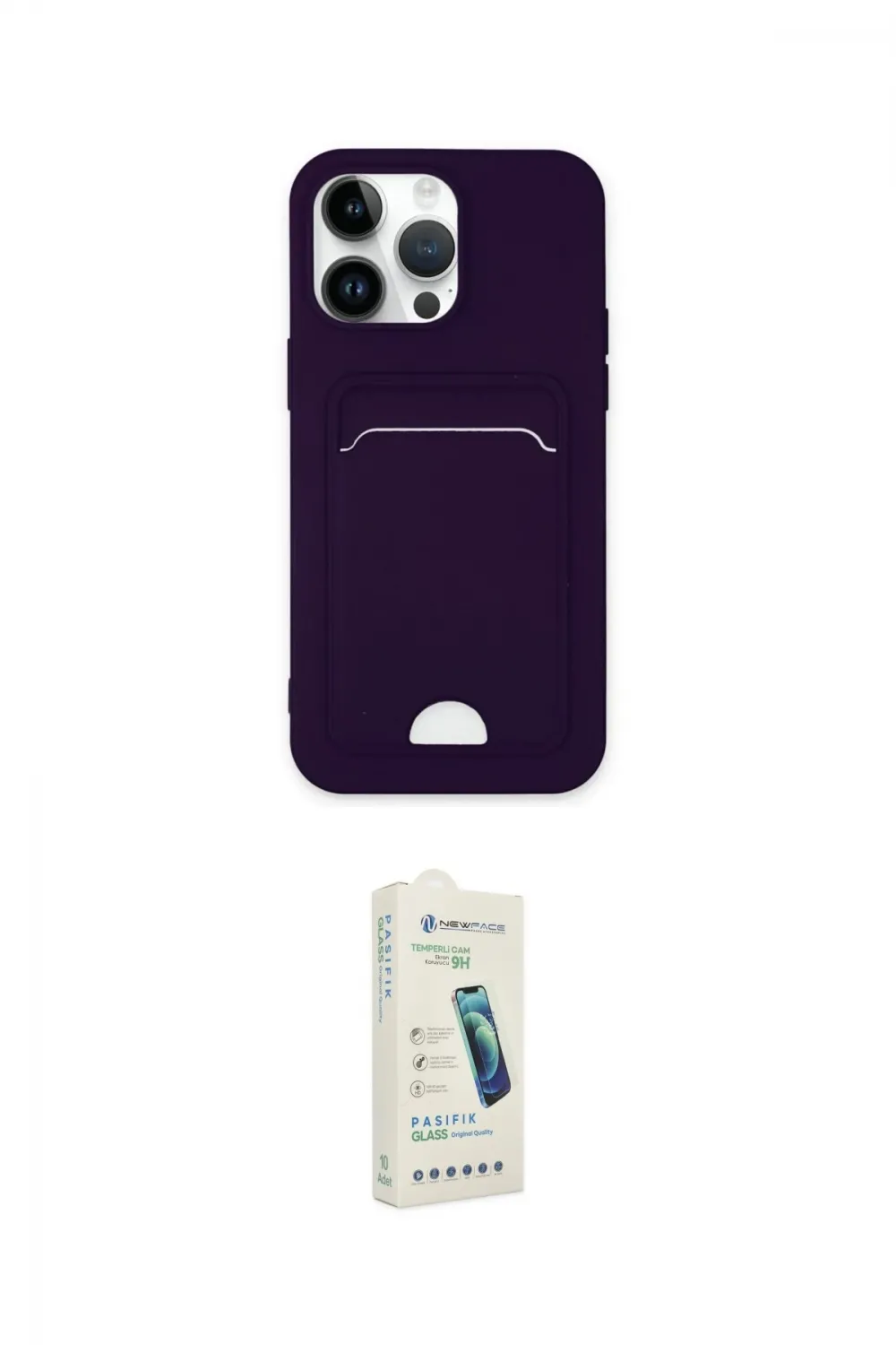 ieg™ iPhone 14 Pro Kılıf Vadi Çizgi Prime - Şeffaf Pasifik Cam Ekran Koruyucu