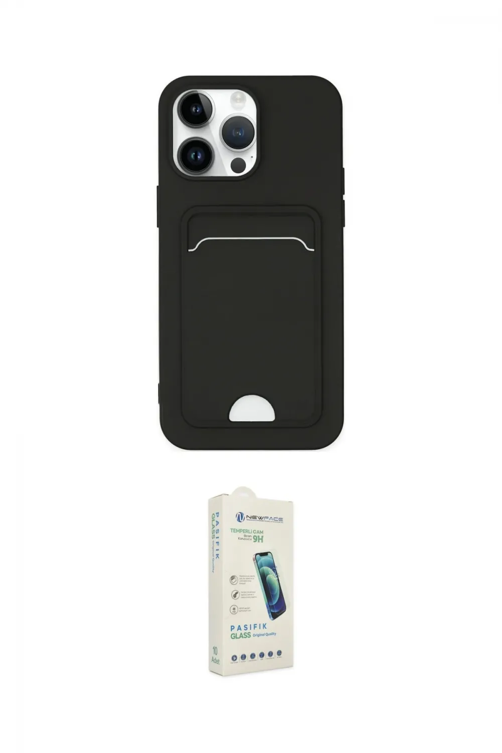 ieg™ iPhone 14 Pro Kılıf Vadi Çizgi Prime - Şeffaf Pasifik Cam Ekran Koruyucu