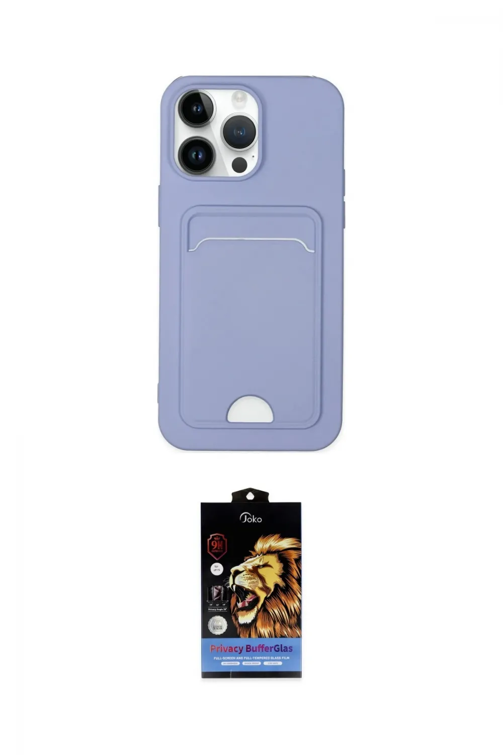 ieg™ iPhone 14 Pro Kılıf Vadi Çizgi Prime - Siyah Buffer Hayalet Cam Ekran Koruyucu