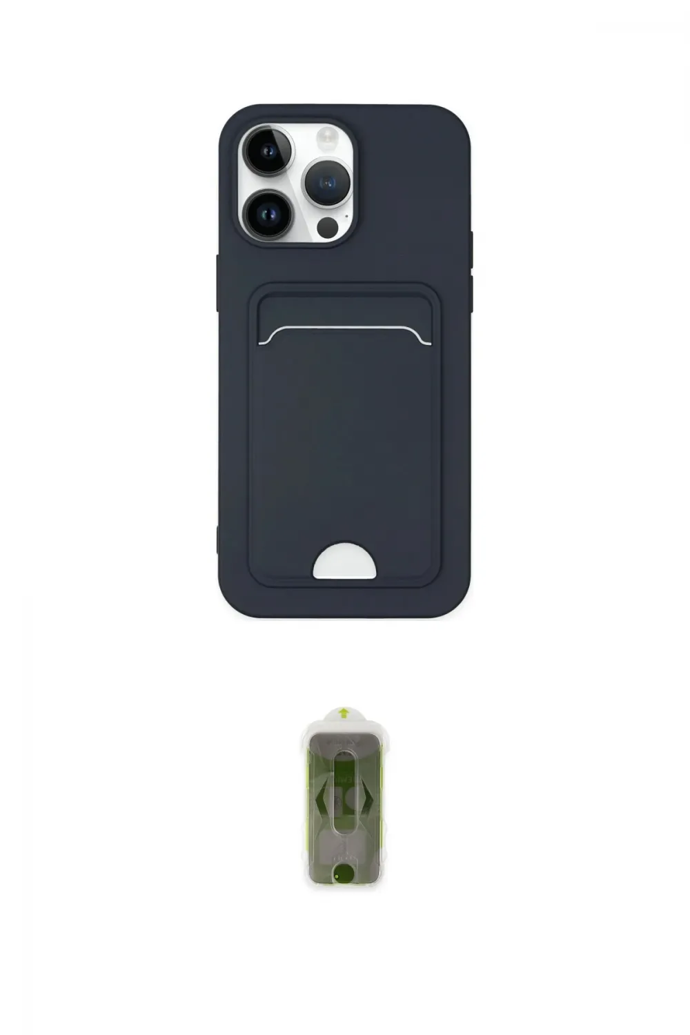 ieg™ iPhone 14 Pro Kılıf Vadi Çizgi Prime - Siyah Joko Magic 5D Hayalet Cam