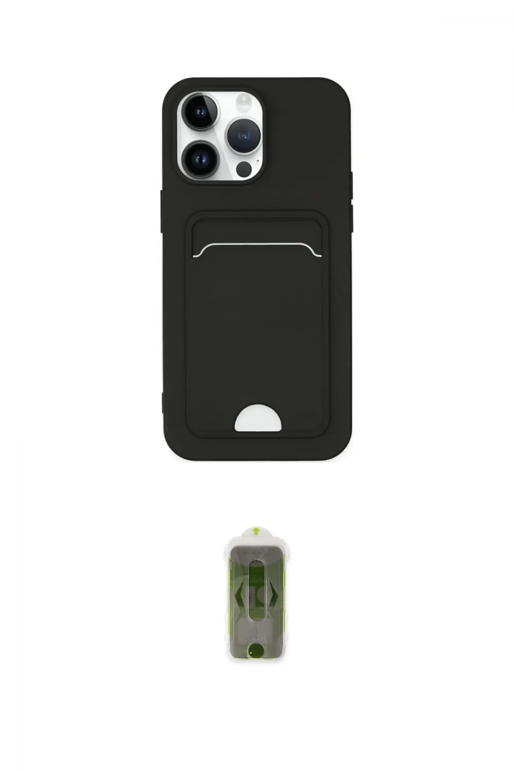 ieg™ iPhone 14 Pro Kılıf Vadi Çizgi Prime - Siyah Joko Magic 5D Hayalet Cam