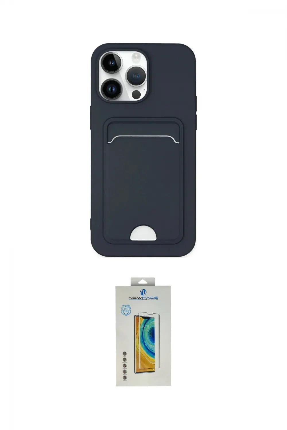 ieg™ iPhone 14 Pro Kılıf Vadi Çizgi Prime - Siyah Polymer Nano Ekran Koruyucu