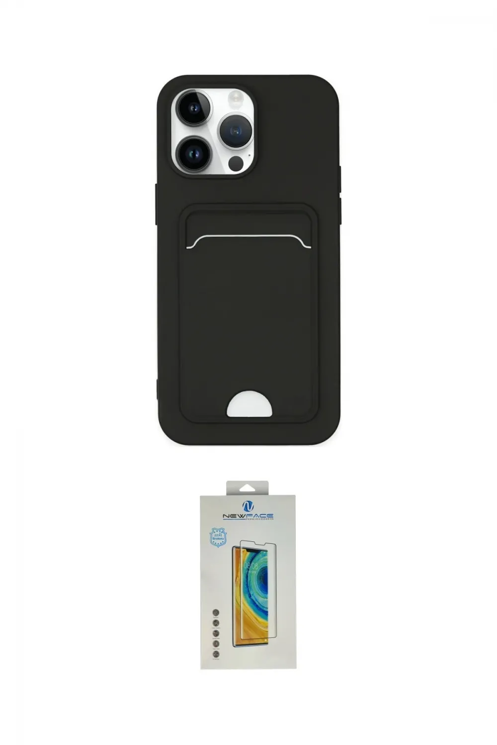 ieg™ iPhone 14 Pro Kılıf Vadi Çizgi Prime - Siyah Polymer Nano Ekran Koruyucu