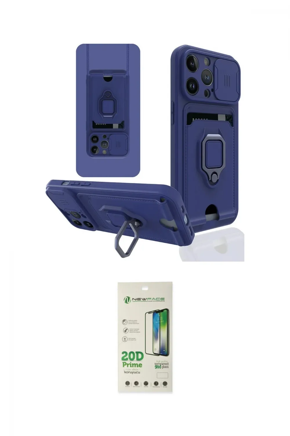 ieg™ iPhone 14 Pro Kılıf Vadi Form Prime - Siyah 20D Premium Cam Ekran Koruyucu