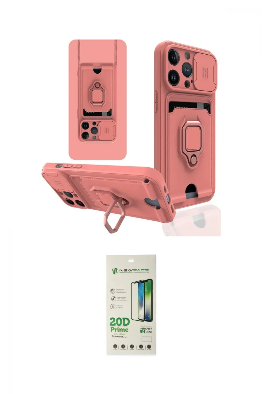 ieg™ iPhone 14 Pro Kılıf Vadi Form Prime - Siyah 20D Premium Cam Ekran Koruyucu