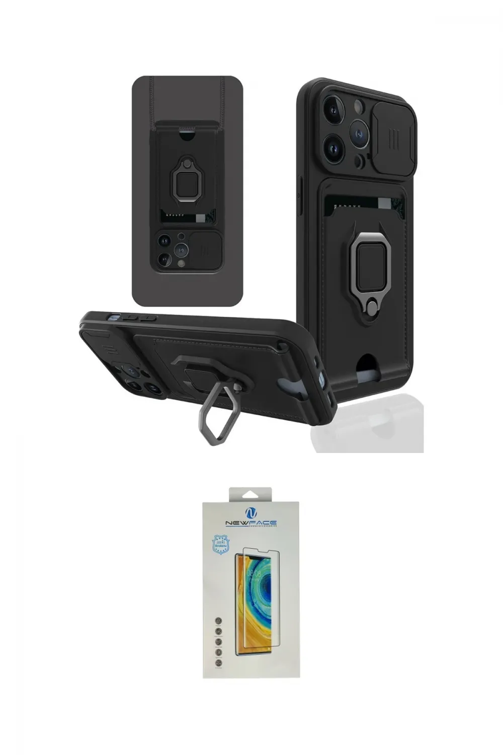 ieg™ iPhone 14 Pro Kılıf Vadi Form Prime - Siyah Polymer Nano Ekran Koruyucu