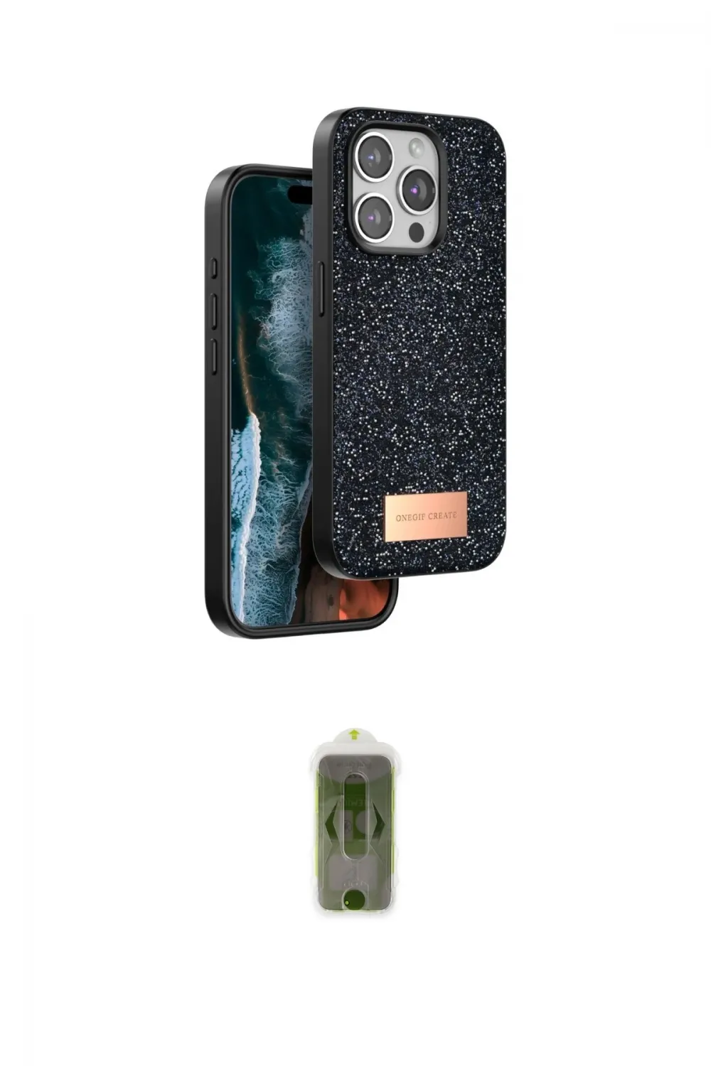 ieg™ iPhone 14 Pro Kılıf Vadi Klasik Serisi - Siyah Joko Magic 5D Hayalet Cam