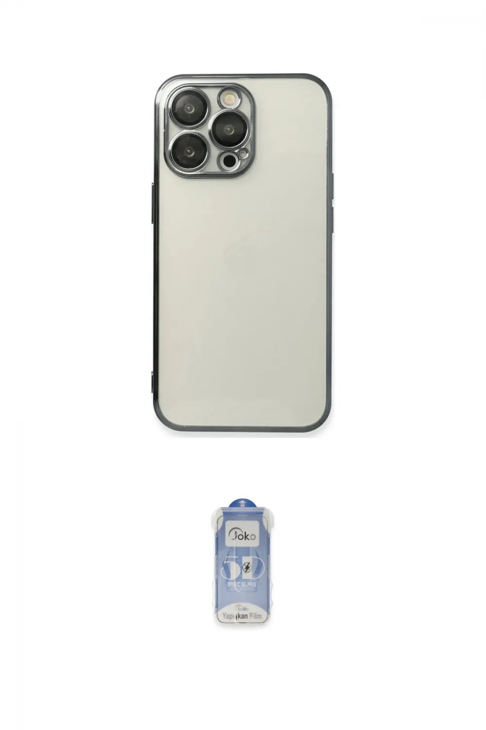 ieg™ iPhone 14 Pro Kılıf Vadi Minimal - Siyah Joko Magic 5D Cam
