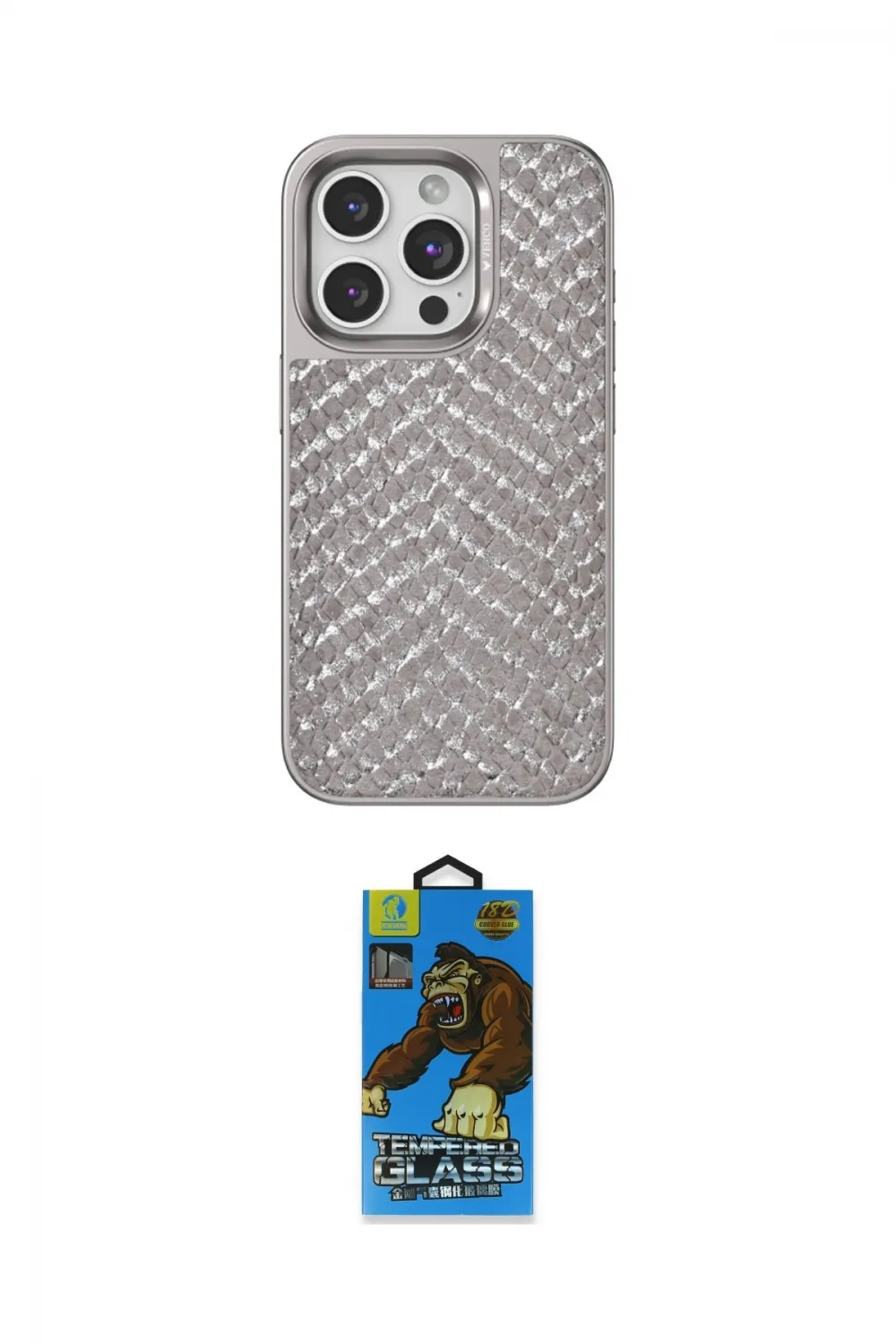 ieg™ iPhone 14 Pro Kılıf Vadi Özel Seri - Siyah 18D Cam Ekran Koruyucu