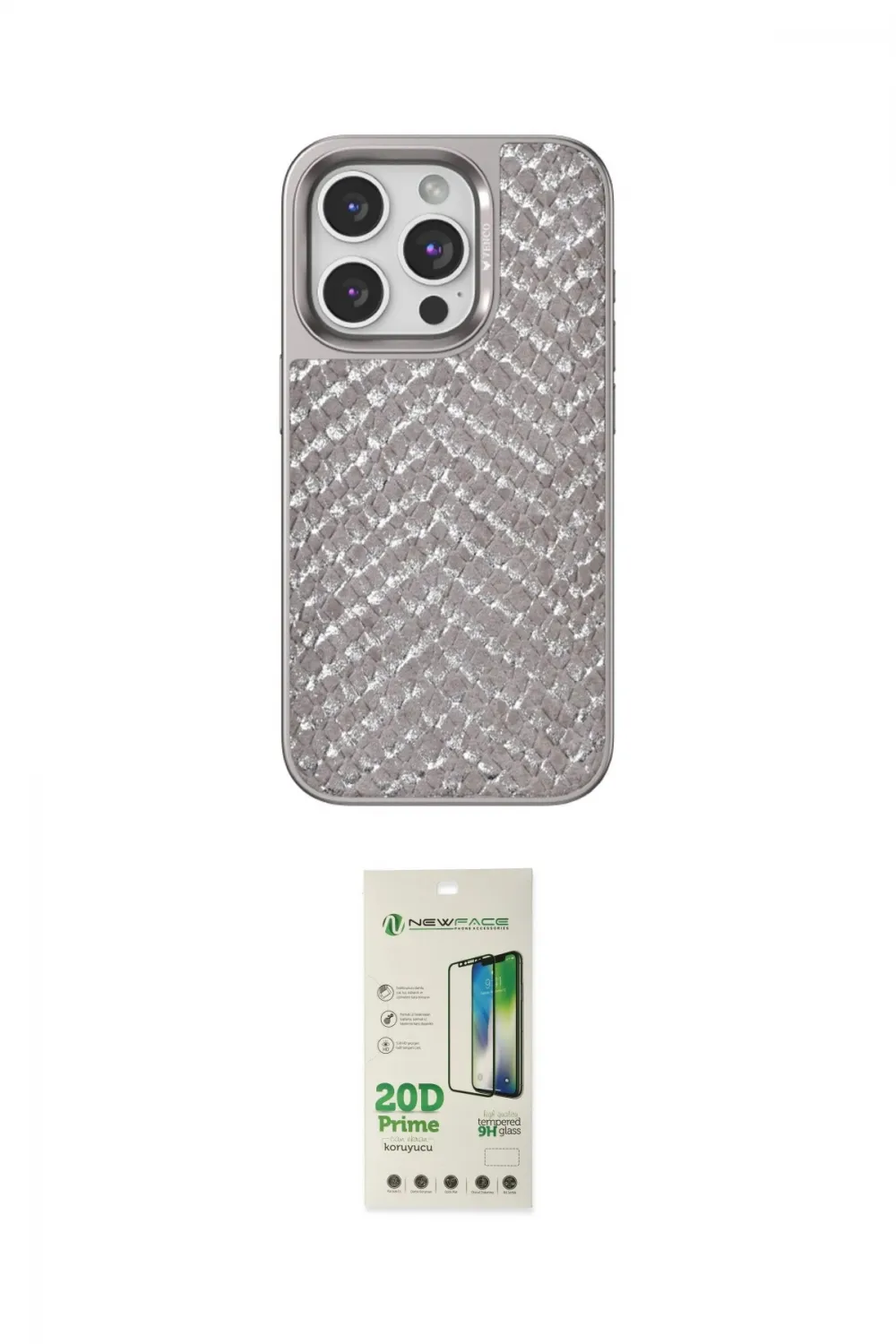 ieg™ iPhone 14 Pro Kılıf Vadi Özel Seri - Siyah 20D Premium Cam Ekran Koruyucu