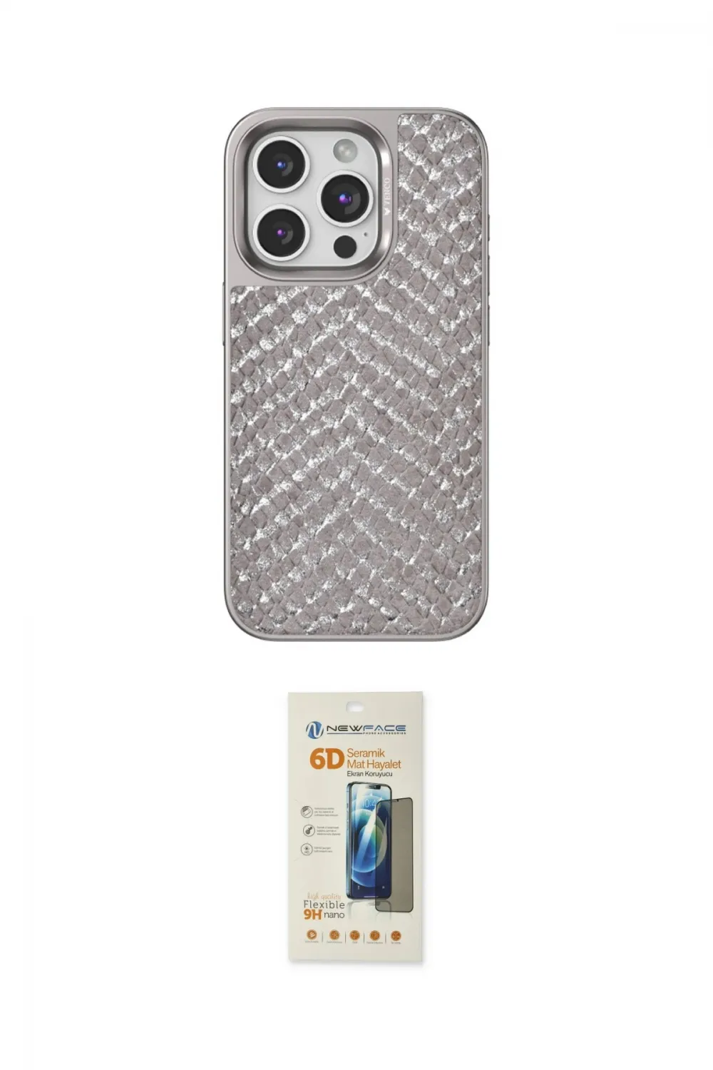 ieg™ iPhone 14 Pro Kılıf Vadi Özel Seri - Siyah 6D Mat Seramik Hayalet Nano Ekran Koruyucu