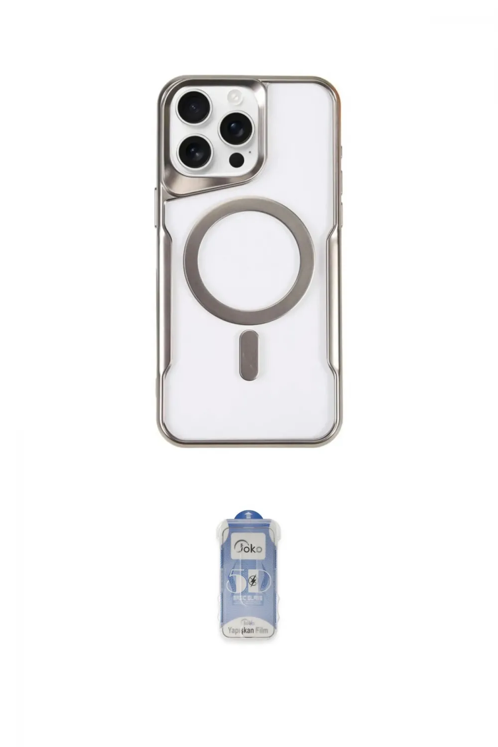 ieg™ iPhone 14 Pro Kılıf Yadigar Klasik Özel Seri - Siyah Joko Magic 5D Cam
