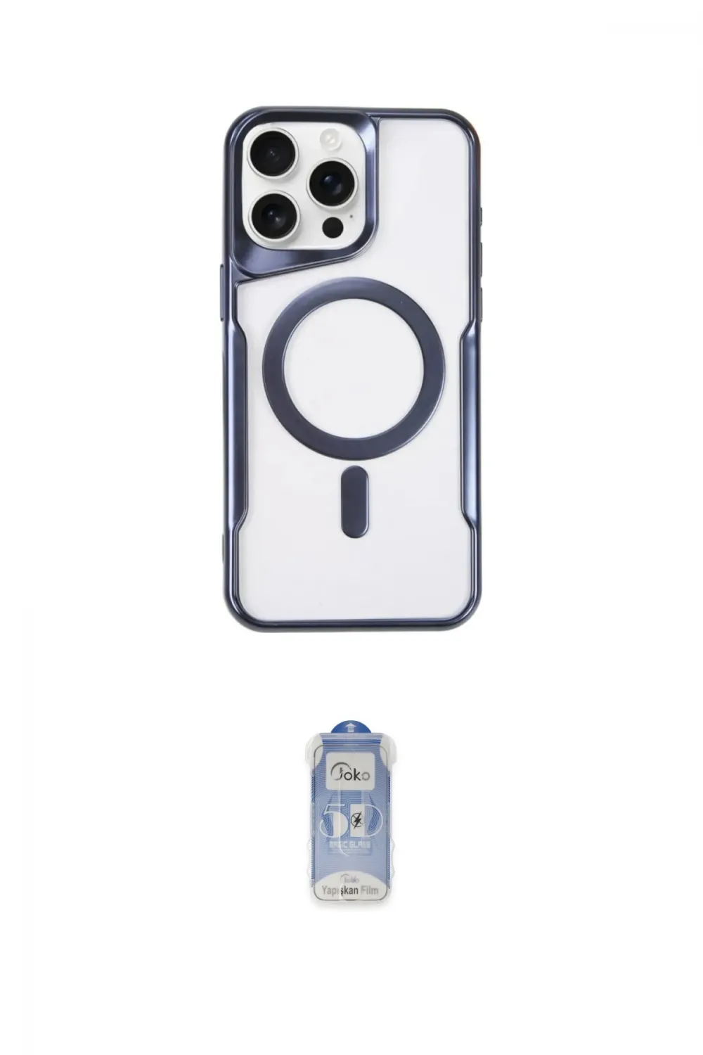 ieg™ iPhone 14 Pro Kılıf Yadigar Klasik Özel Seri - Siyah Joko Magic 5D Cam