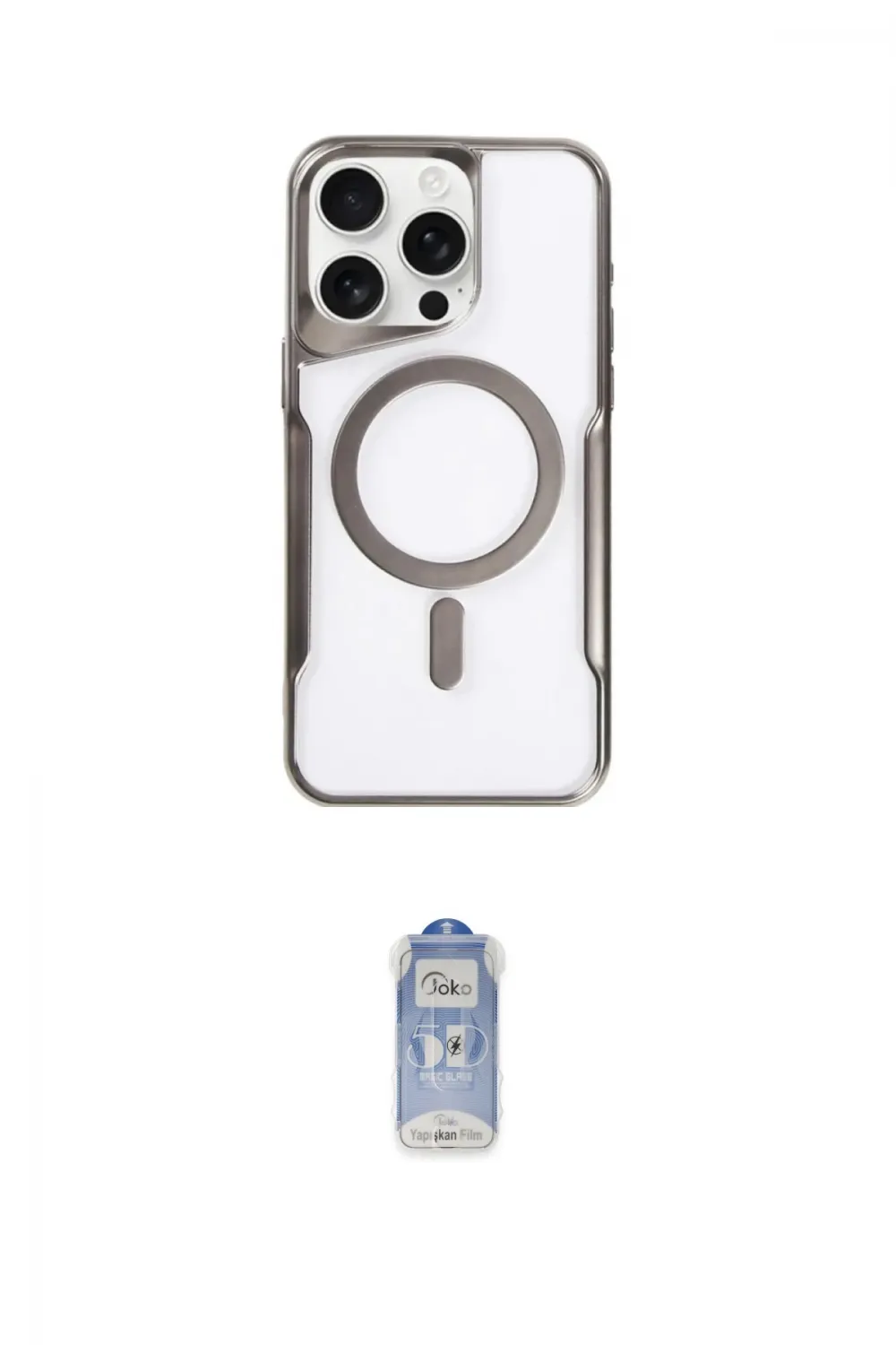 ieg™ iPhone 14 Pro Kılıf Yadigar Klasik Özel Seri - Siyah Joko Magic 5D Cam